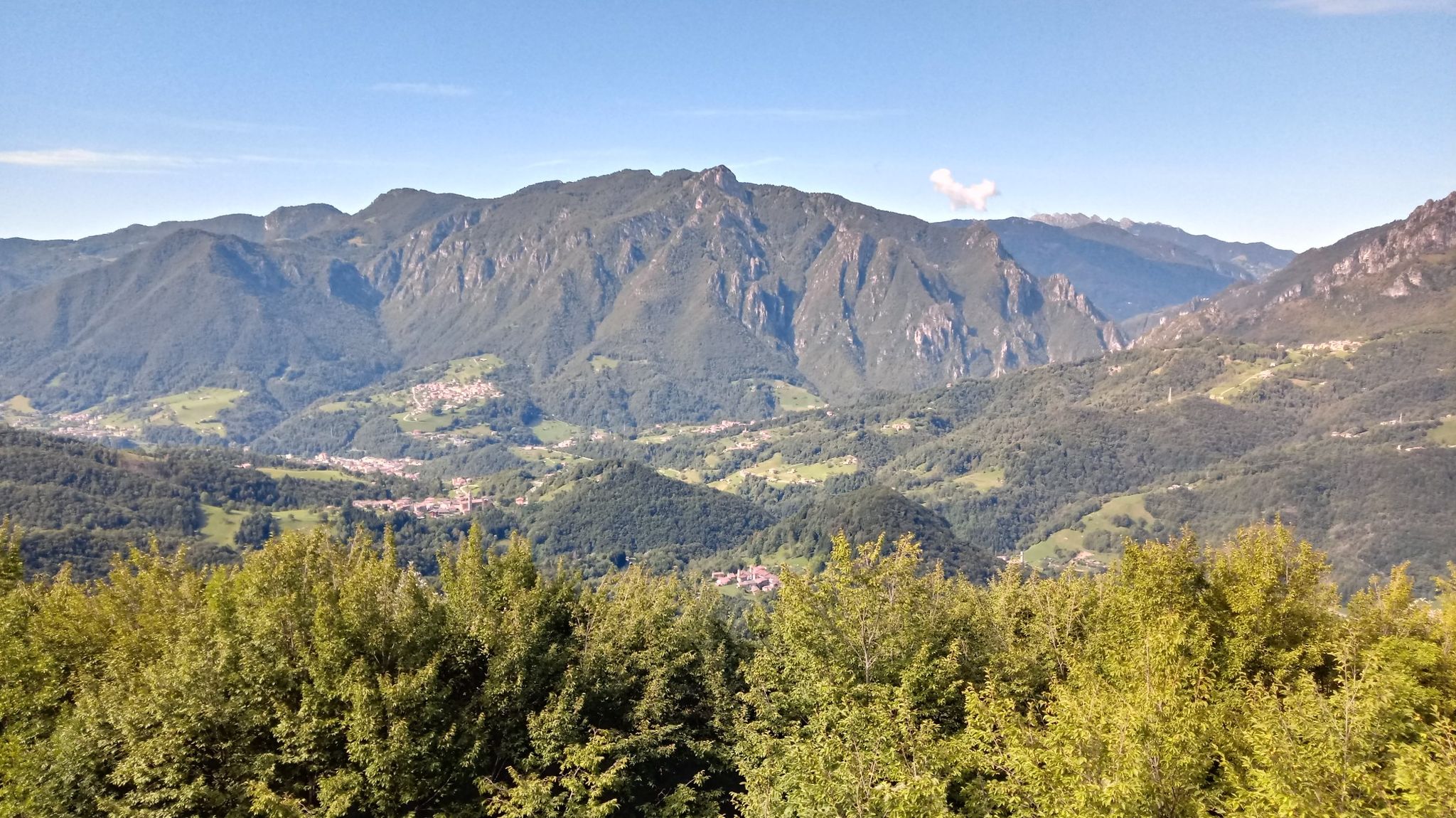 vista dalle miniere di dossena