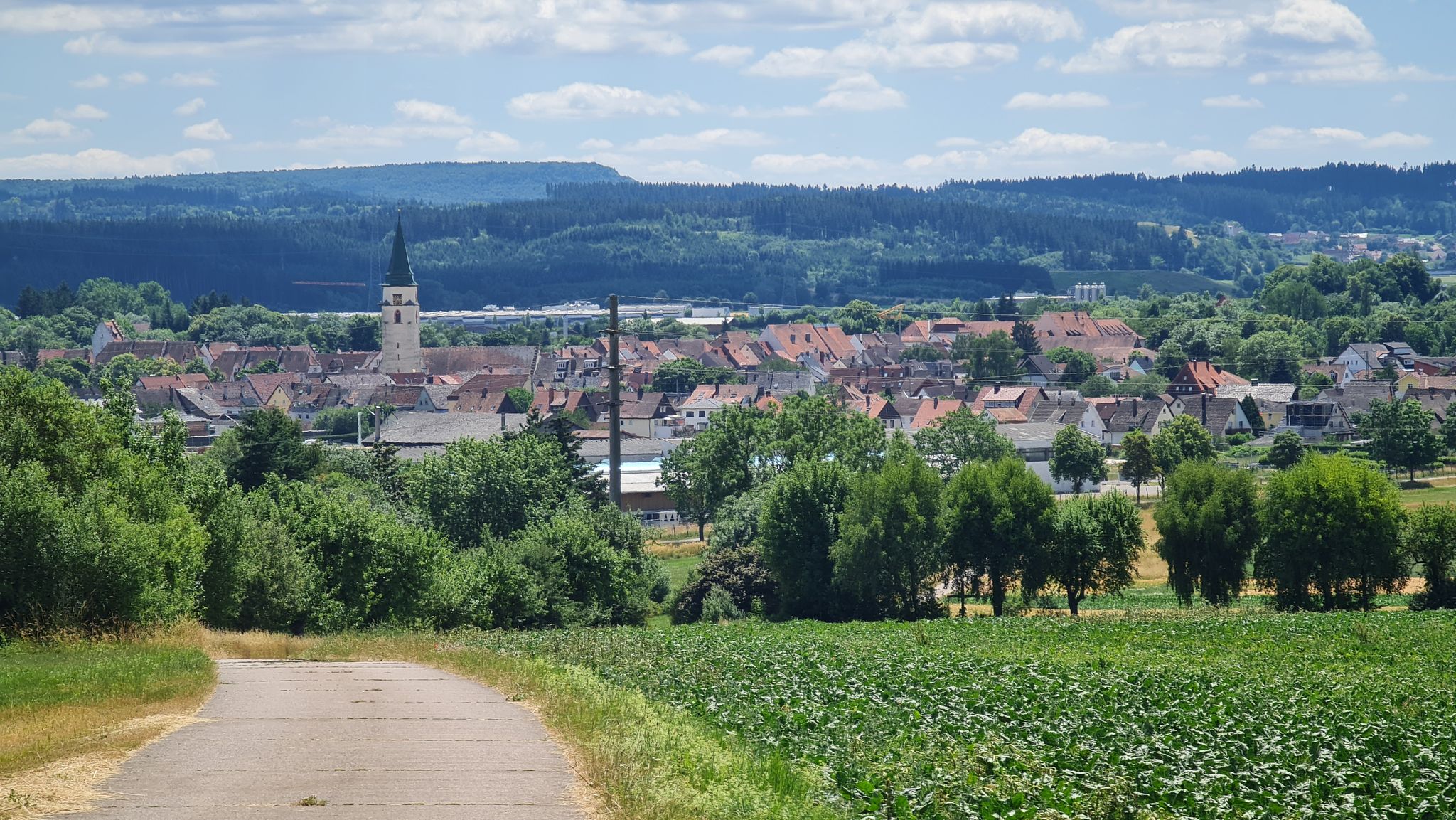 Blick nach Hüfingen