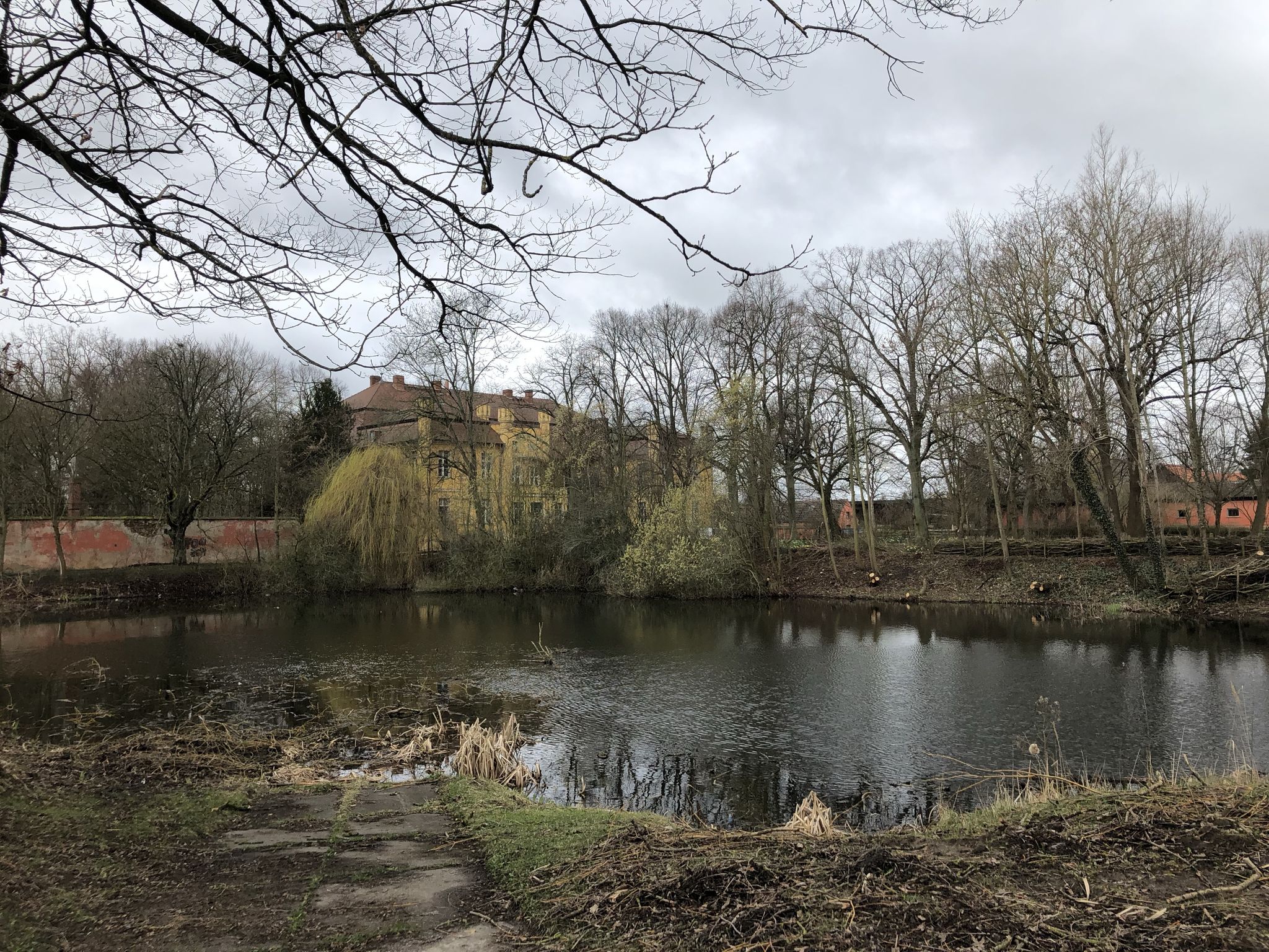 Schloss und Schlossteich Wartin