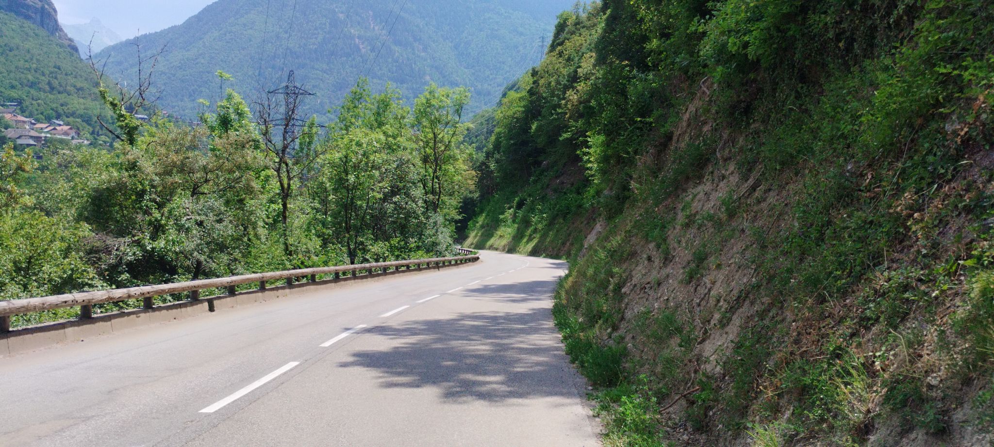 Abfahrt D117 nach Moutiers 