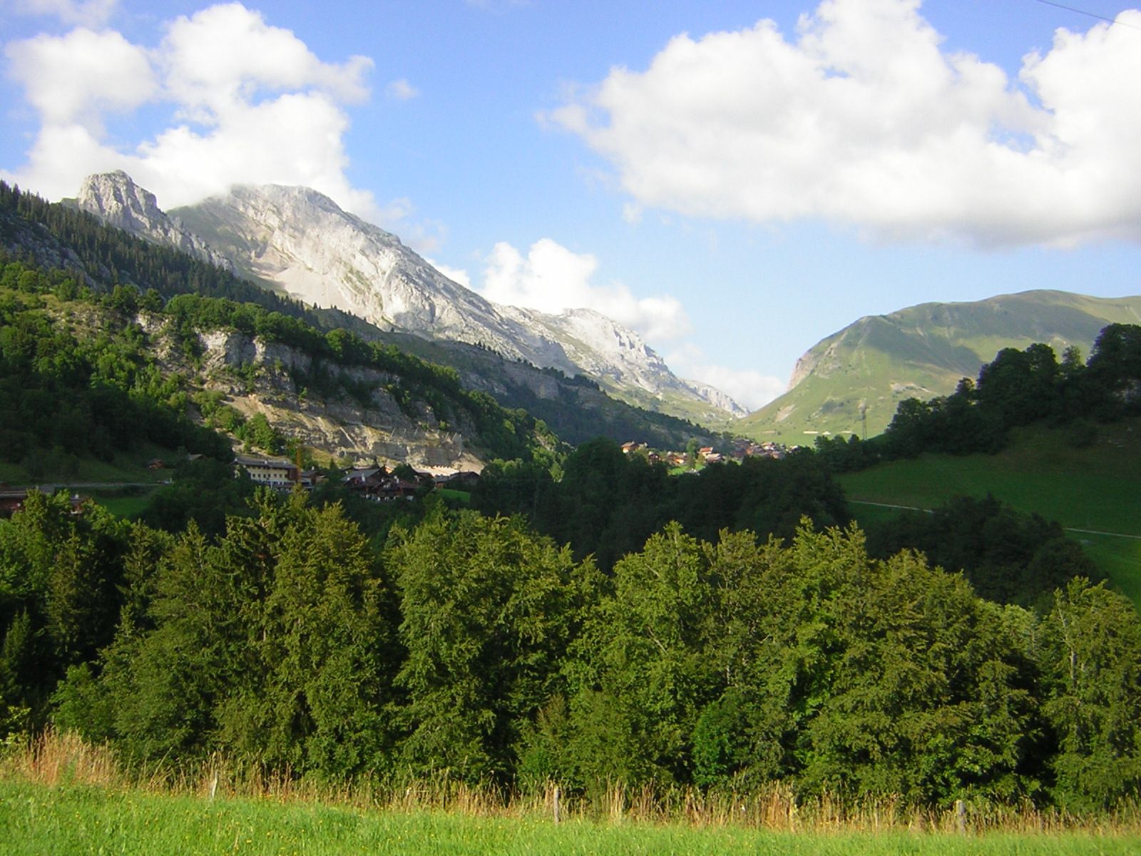 Rückblick zum Col de la Colombière