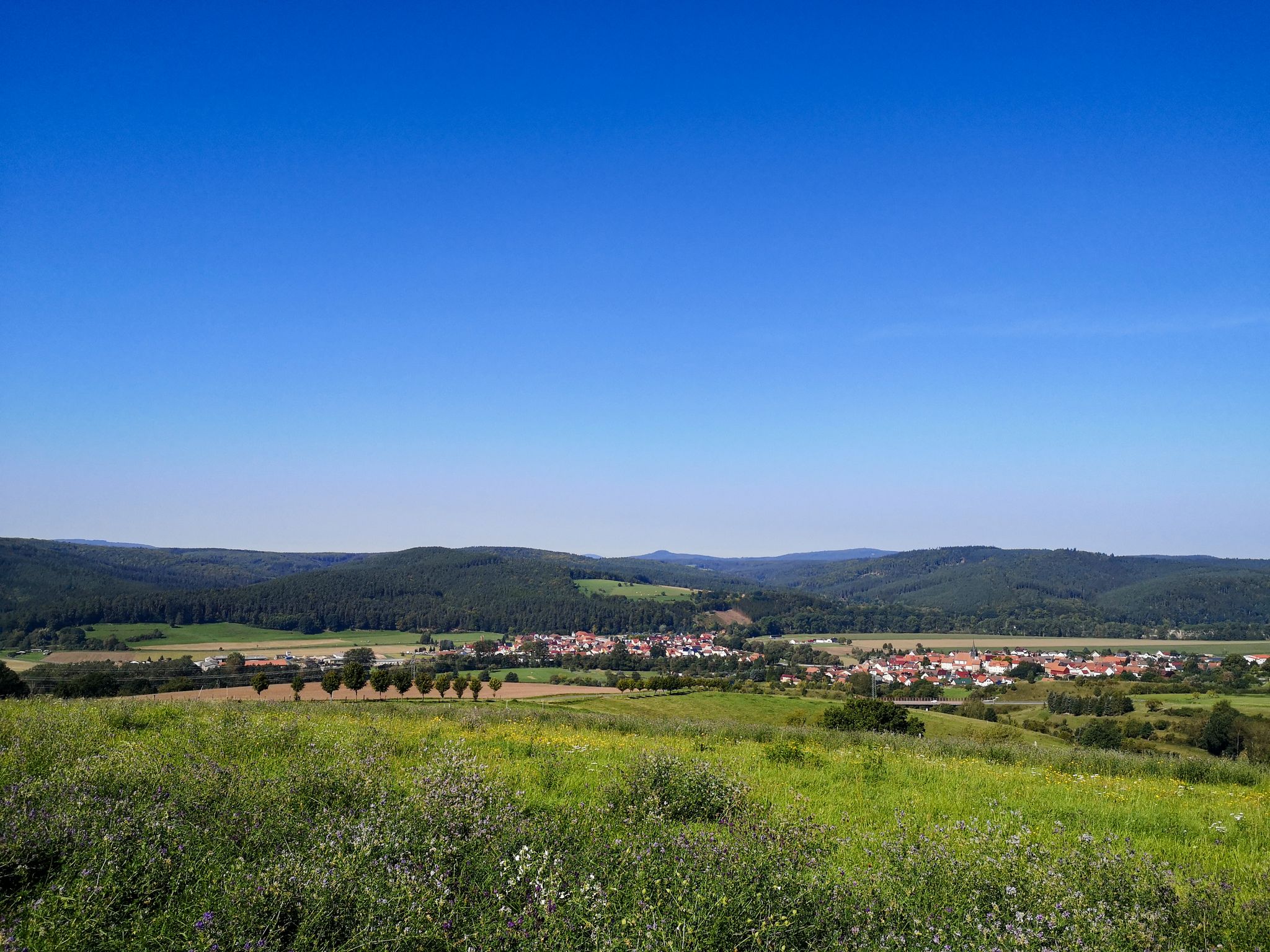 Blick auf Schwallungen