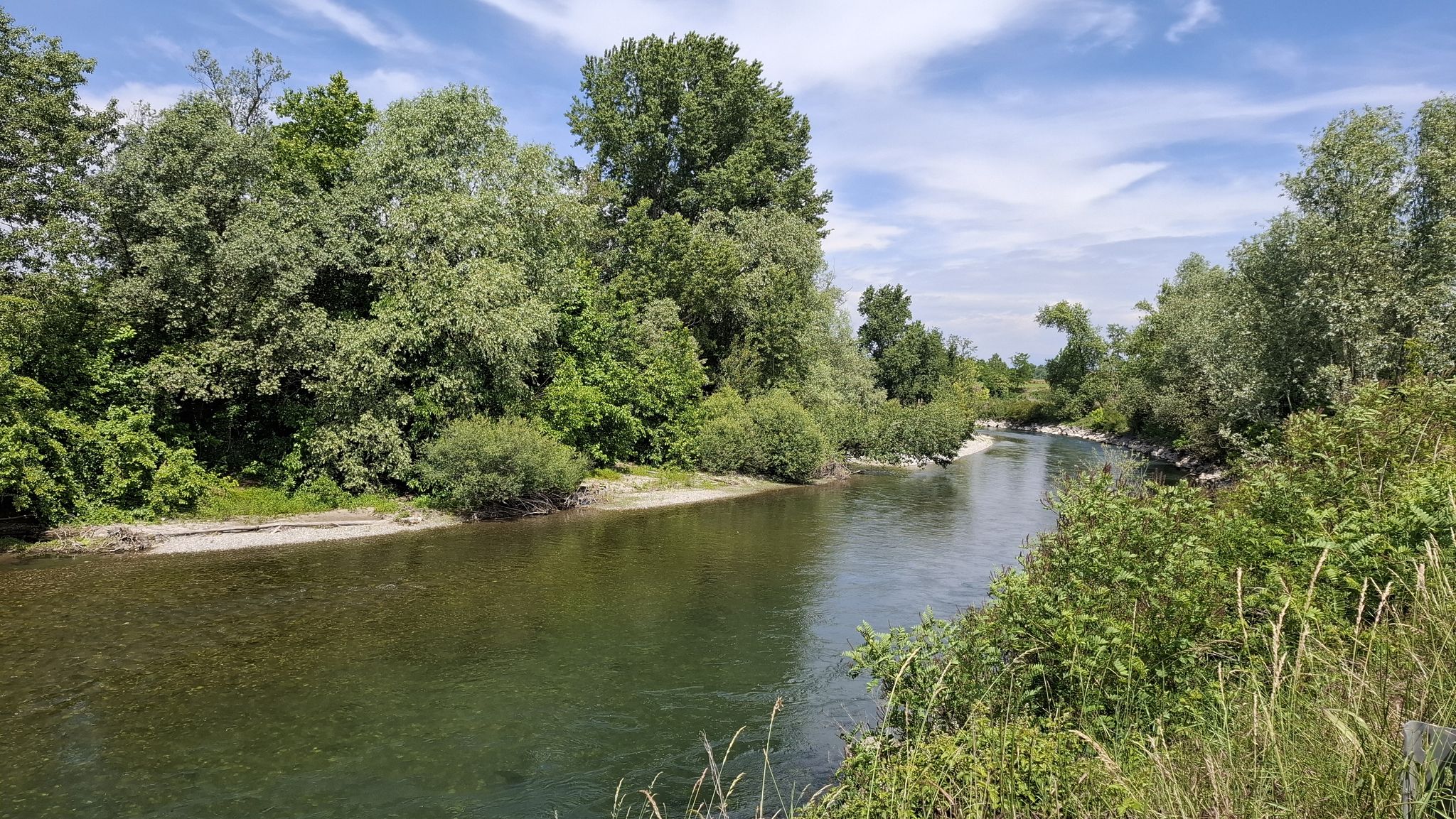 Fiume Oglio sopra Soncino.