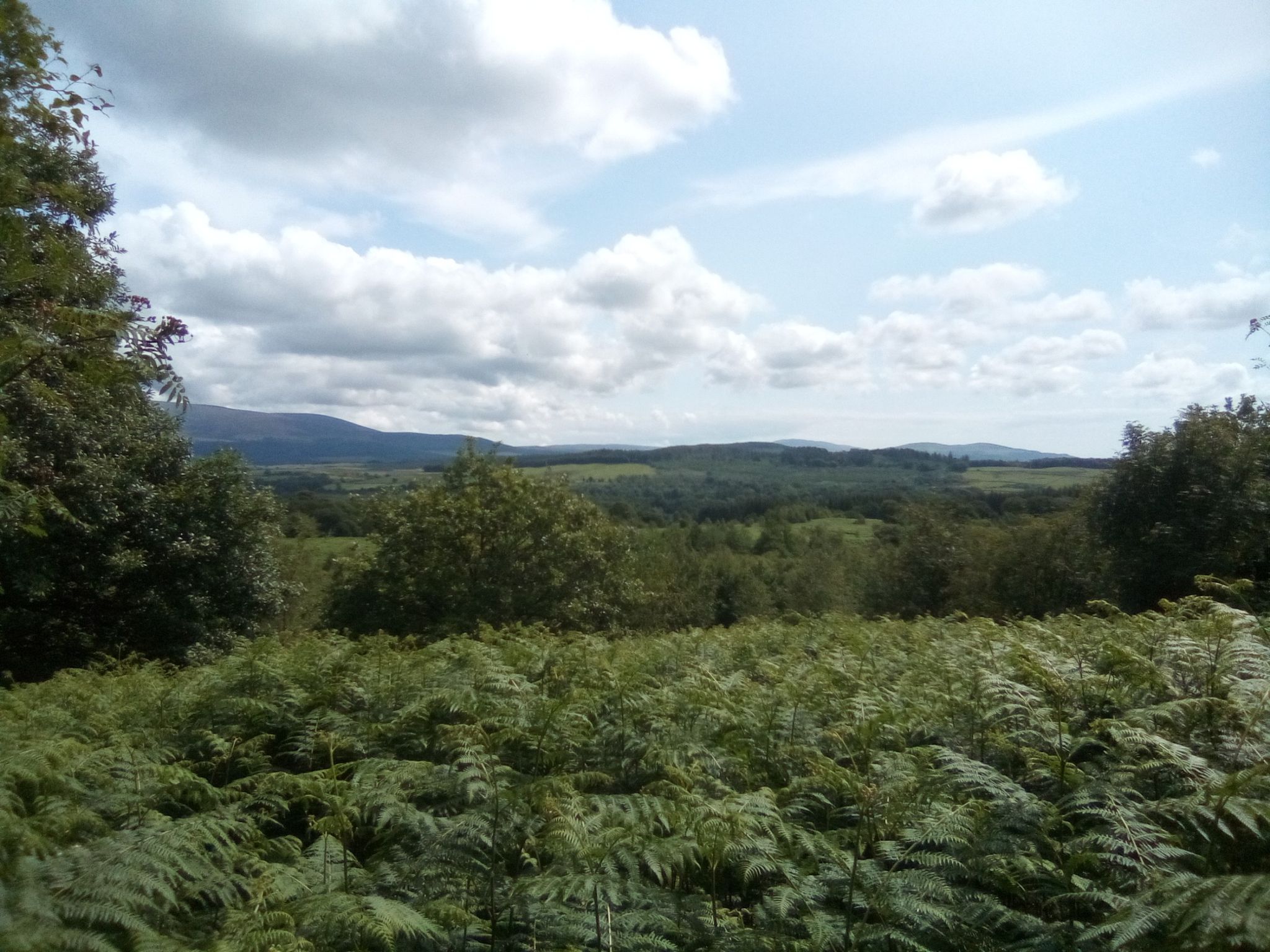 view over hills