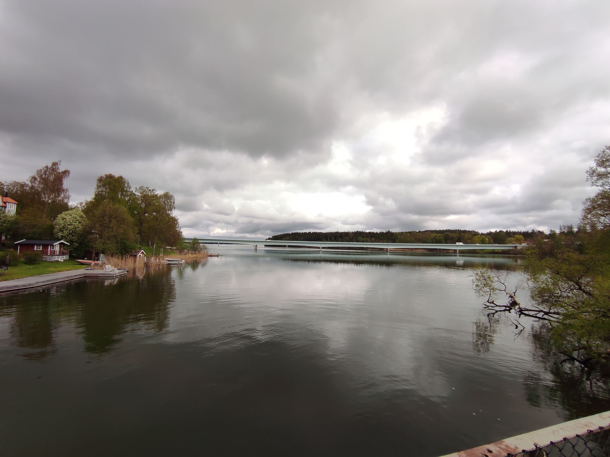 View from the small wooden bridge to Stämsvik.