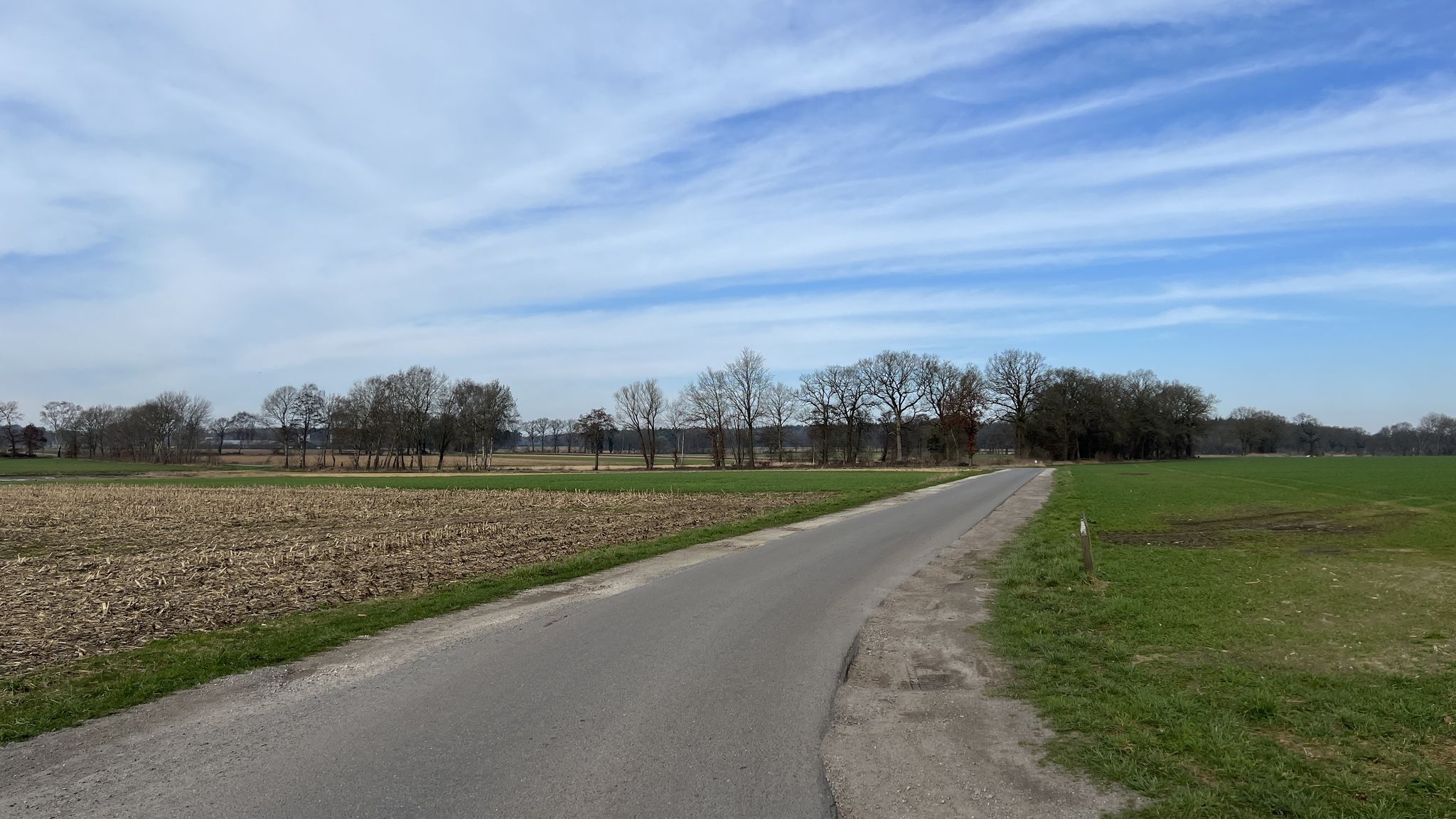 Sehr guter Asphalt.