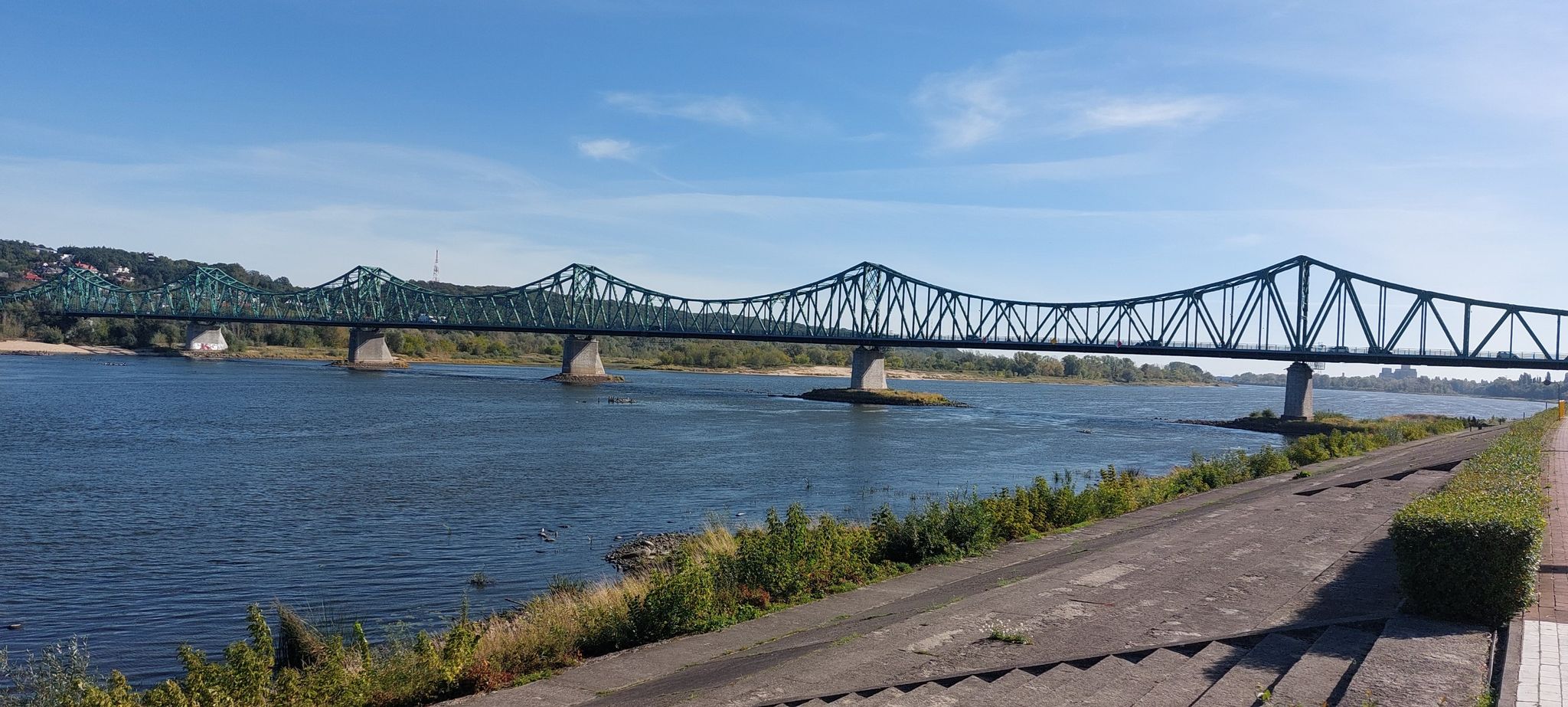 Grüne Brücke über die Weichsel