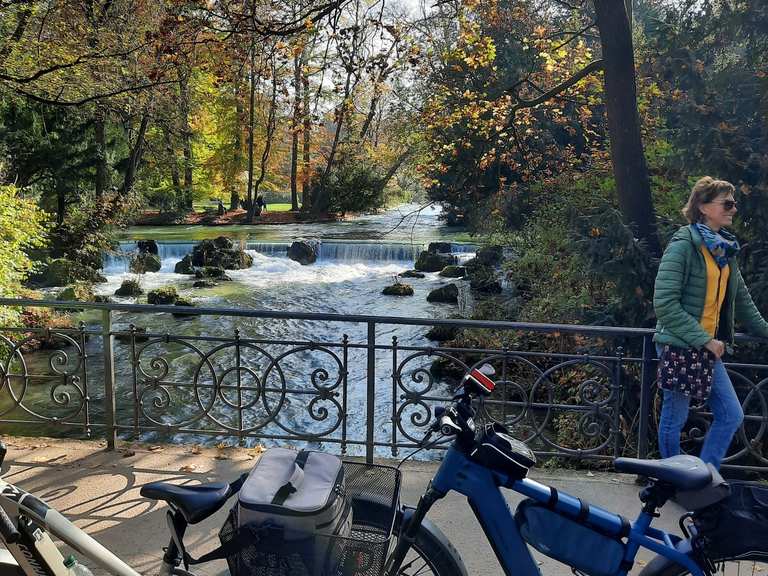 München HBF Engl.Garten Eisbach Biergartenrunde Fahrradtour
