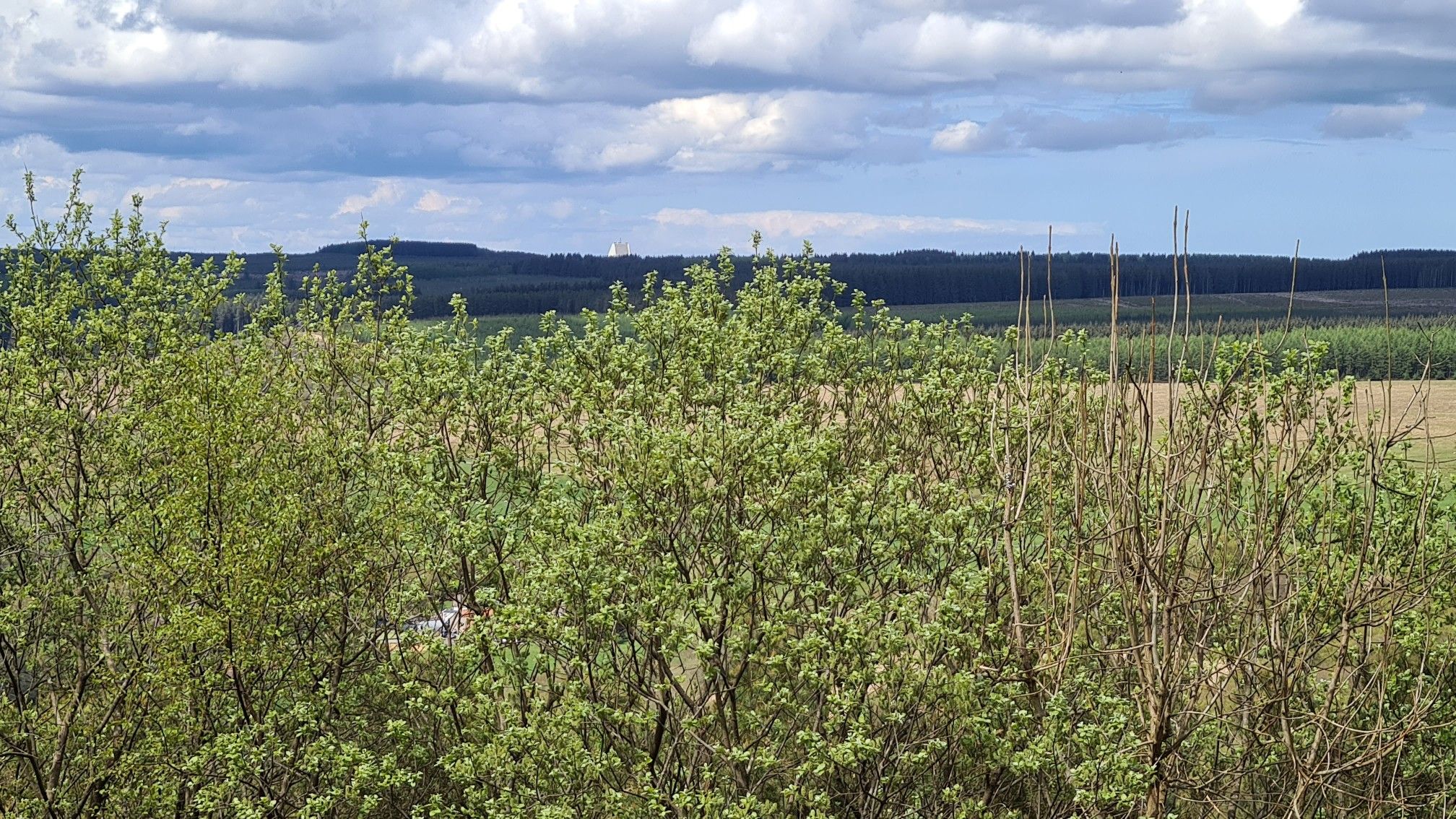 Fylingdales pyramid from Crossgates 