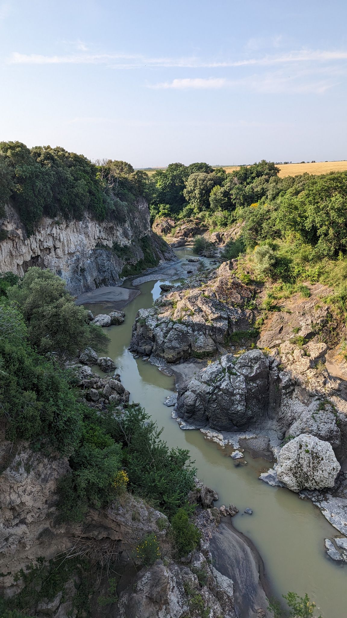 Der Fluß Fiora bei Vulci