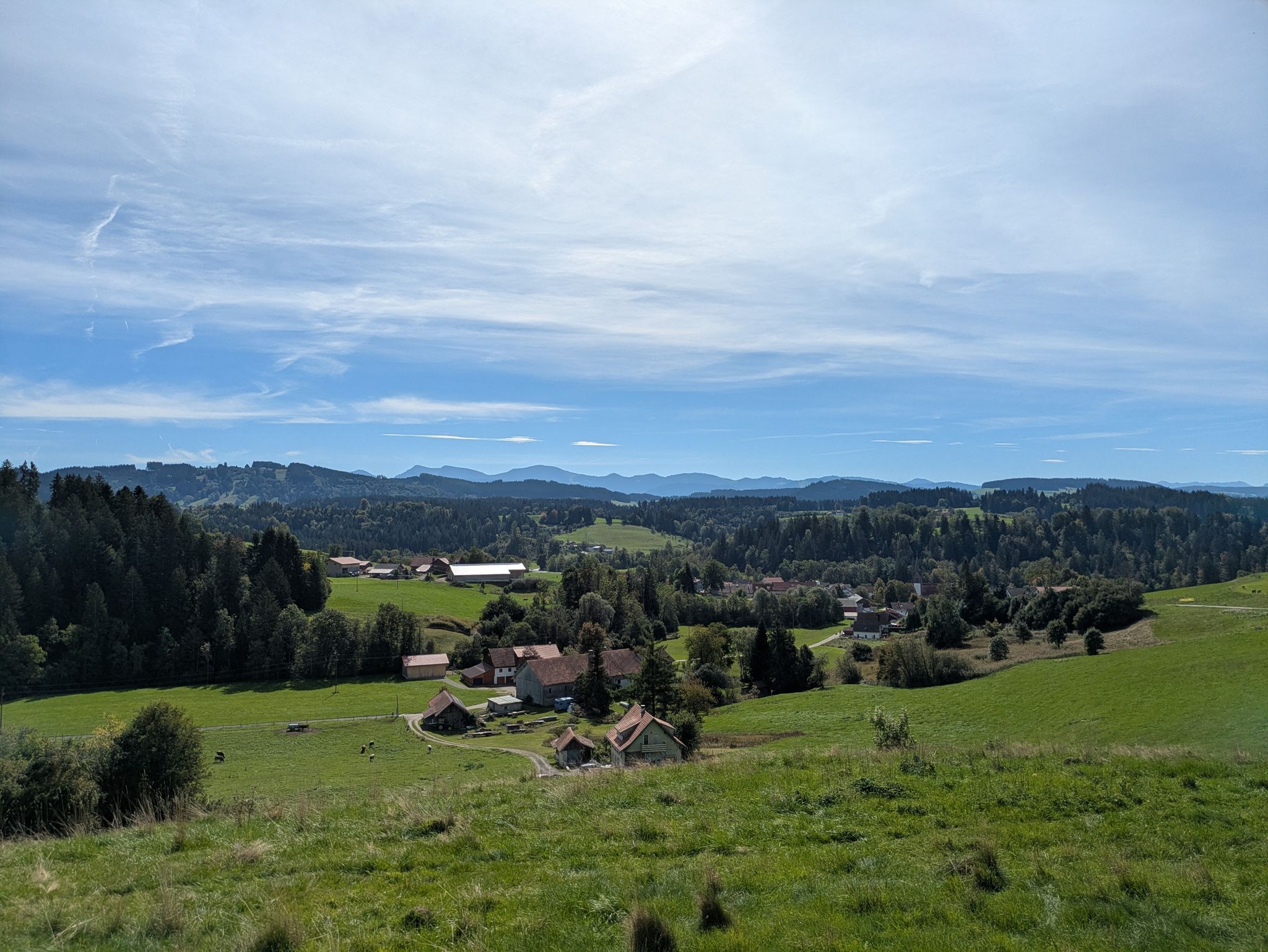 Blick von Brugg hinab nach Gestratz