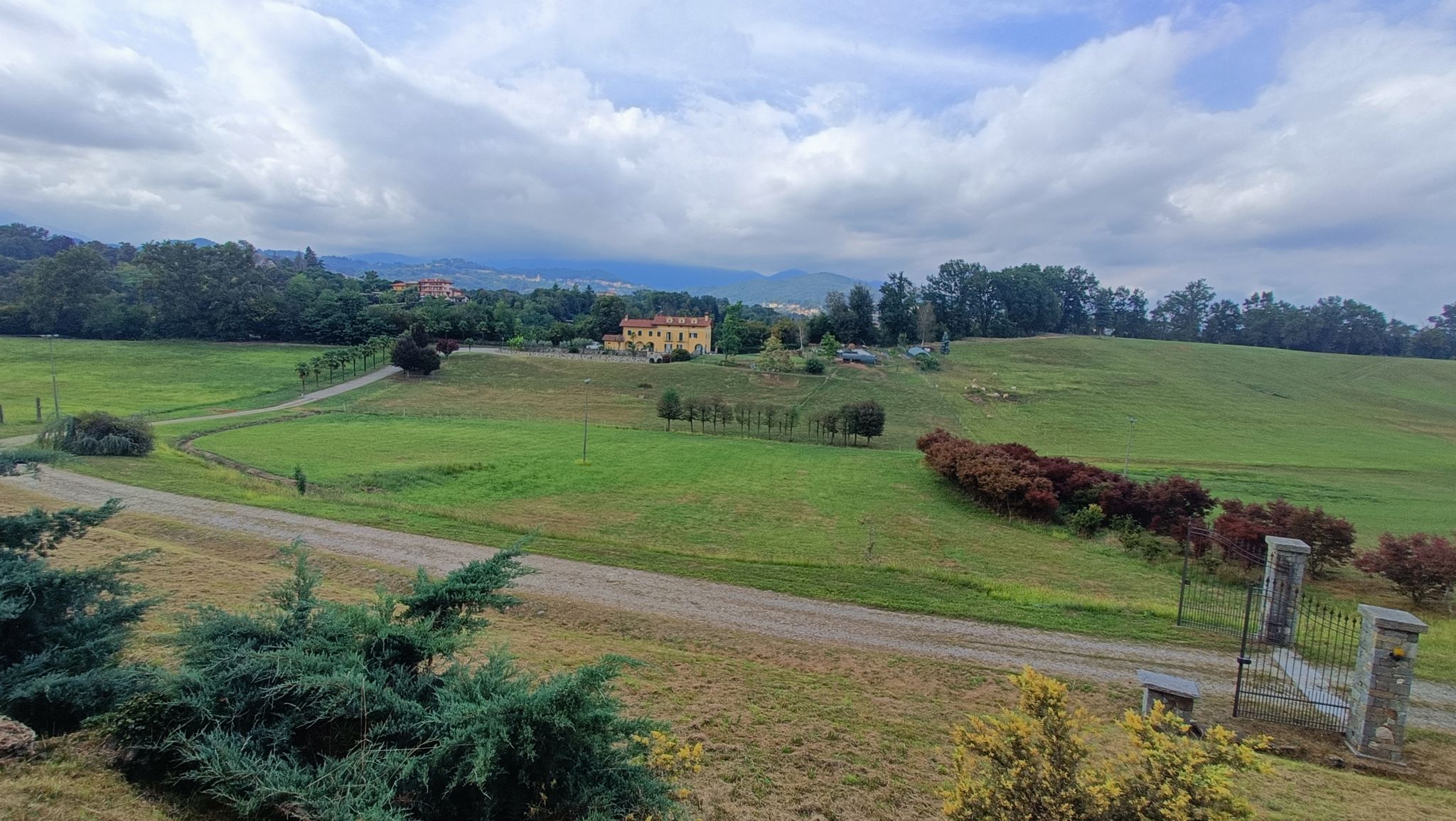 Bella vista sulla campagna biellese.