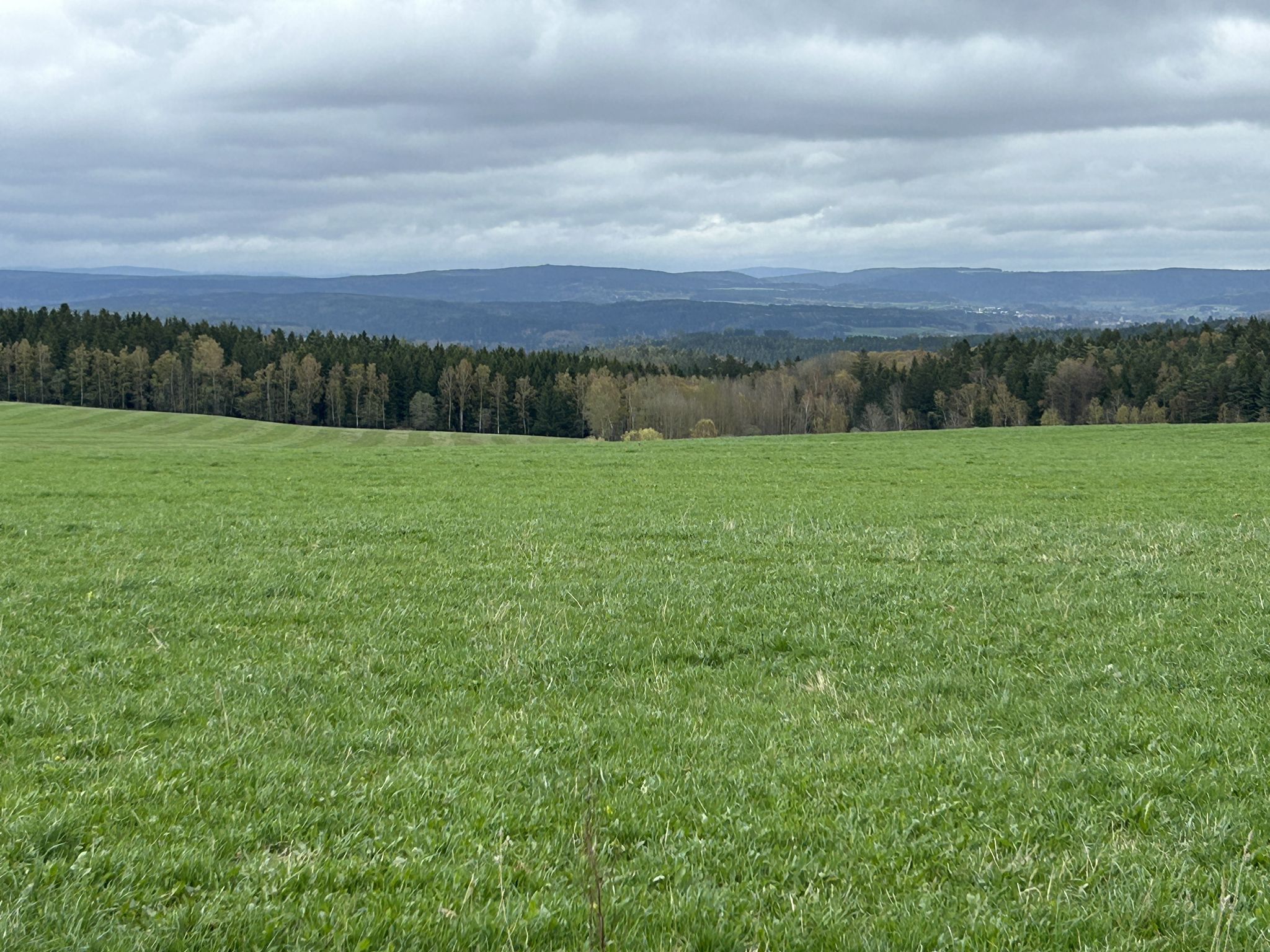 Blick ins Erzgebirge.