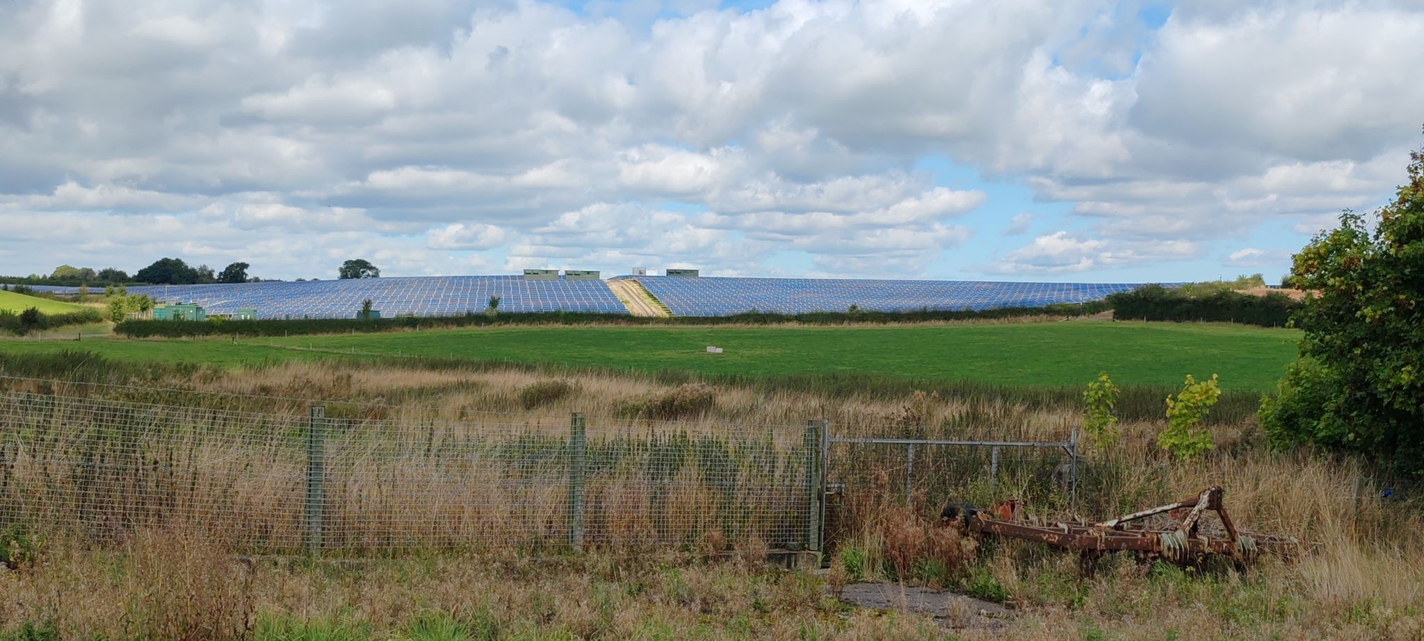 View of Solar Farm from Rolleston Park Farm