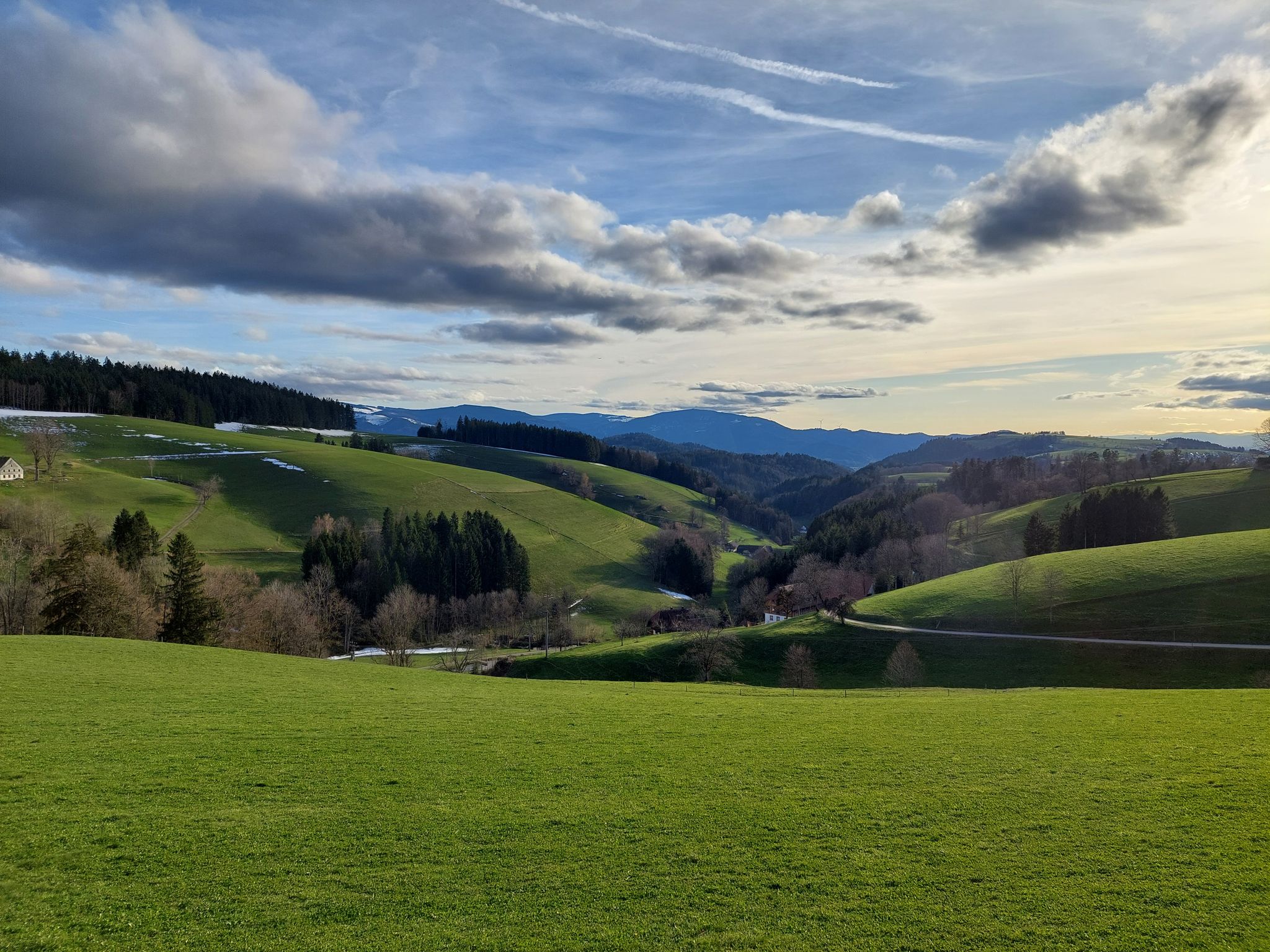 Talblick Oberibental, Panoramastraße kurz vor St. Märgen
