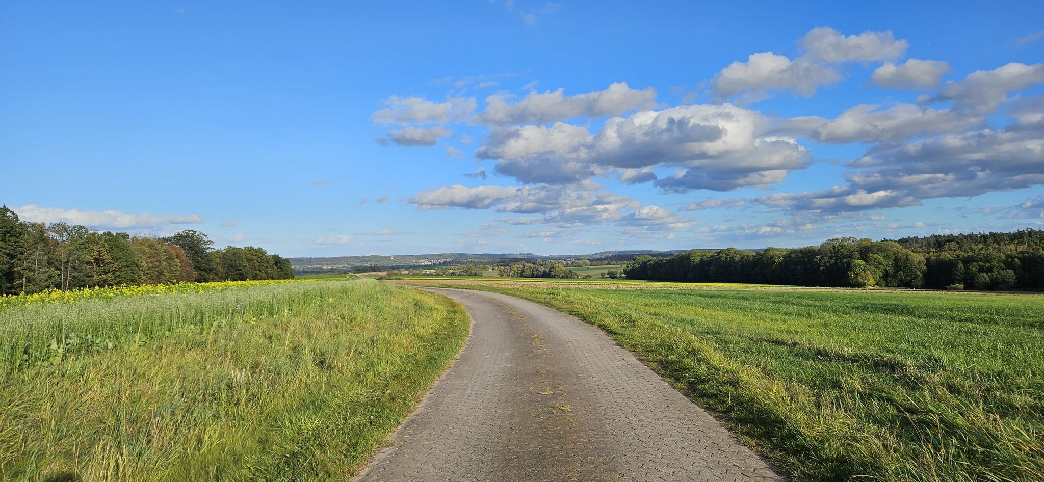 Schöne Weitsicht nach Colmberg