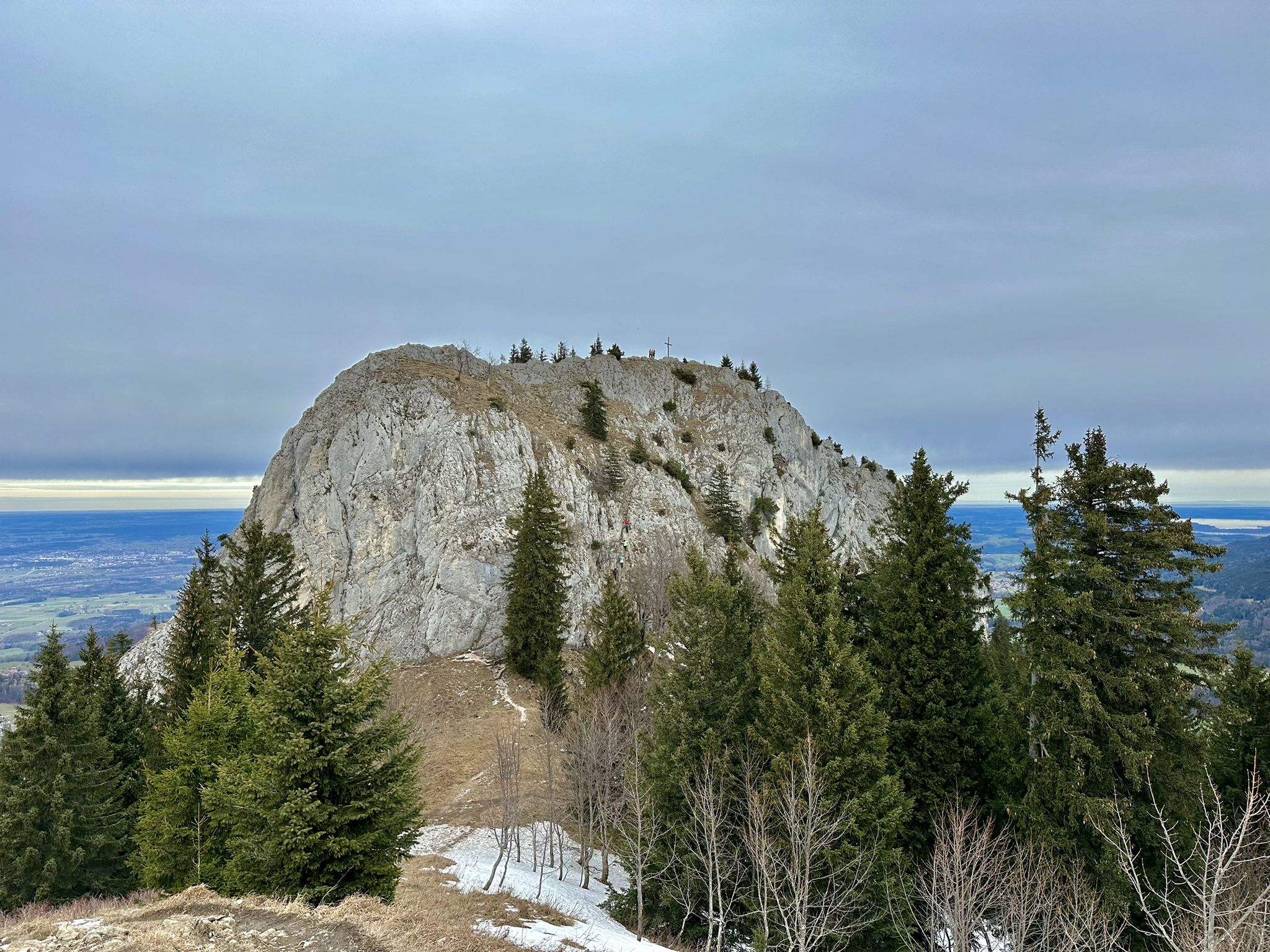 die Wasserwand 1363 ein Klettersteig führt zum Gipfel