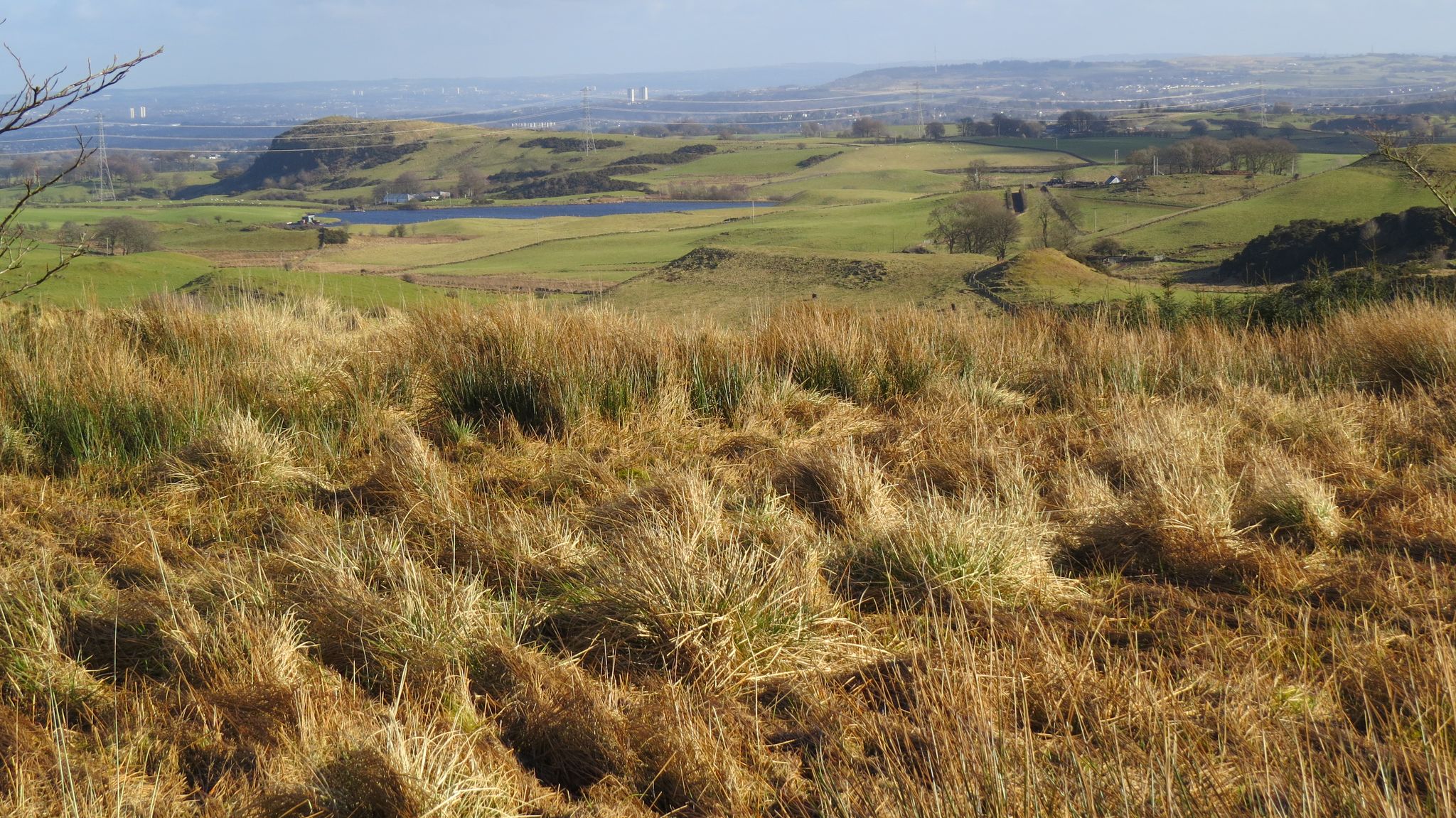 Looking across to the Craigie and Glandersaton Dam below