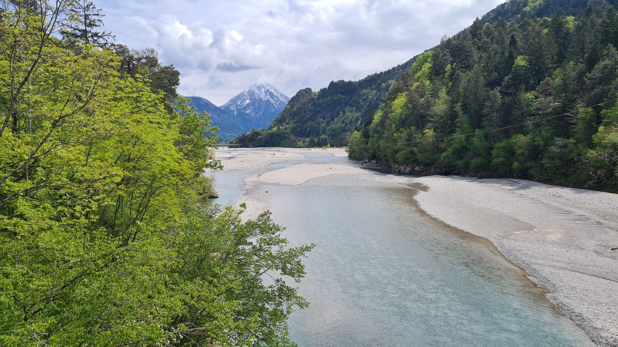 Fiume Tagliamento dal ponte di Invillino