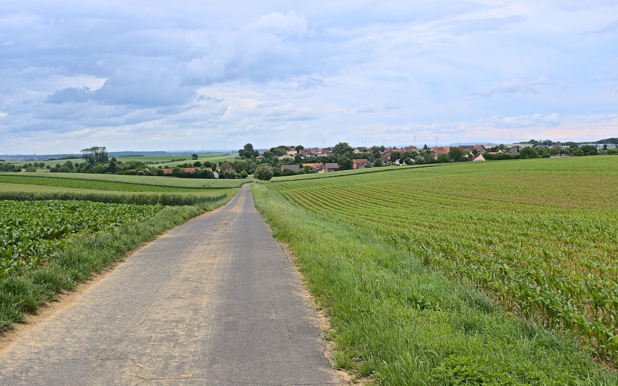 Zufahrt auf Albertshausen
