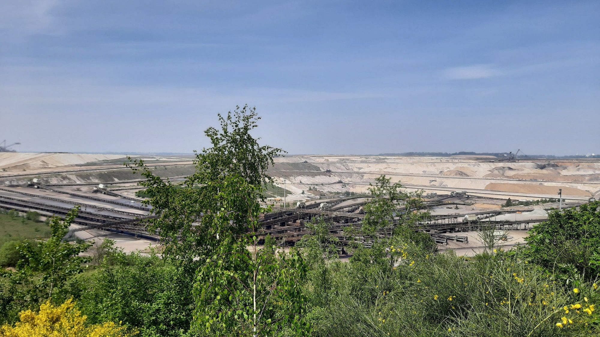 Blick in den Tagebau