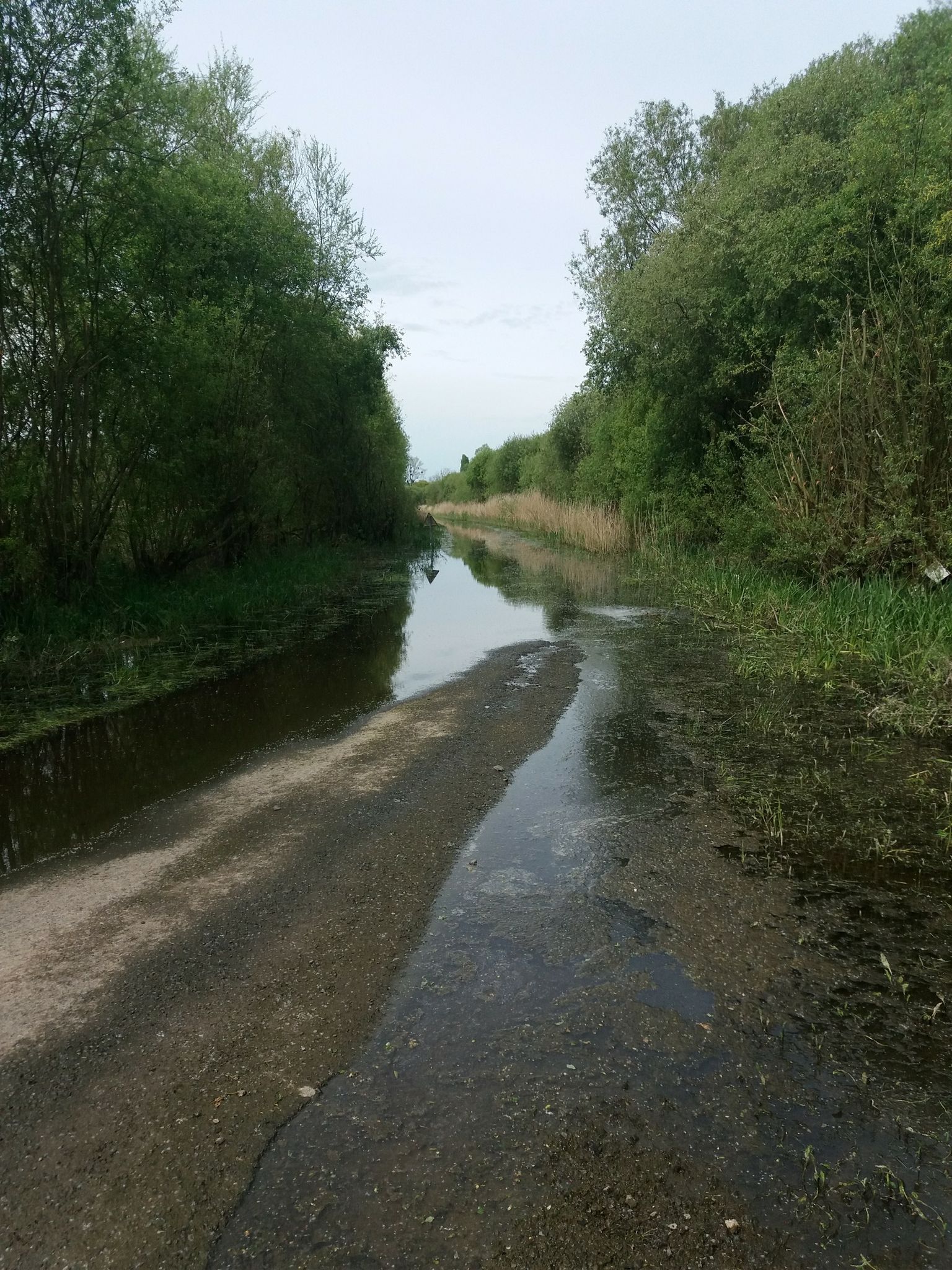 Route inondée