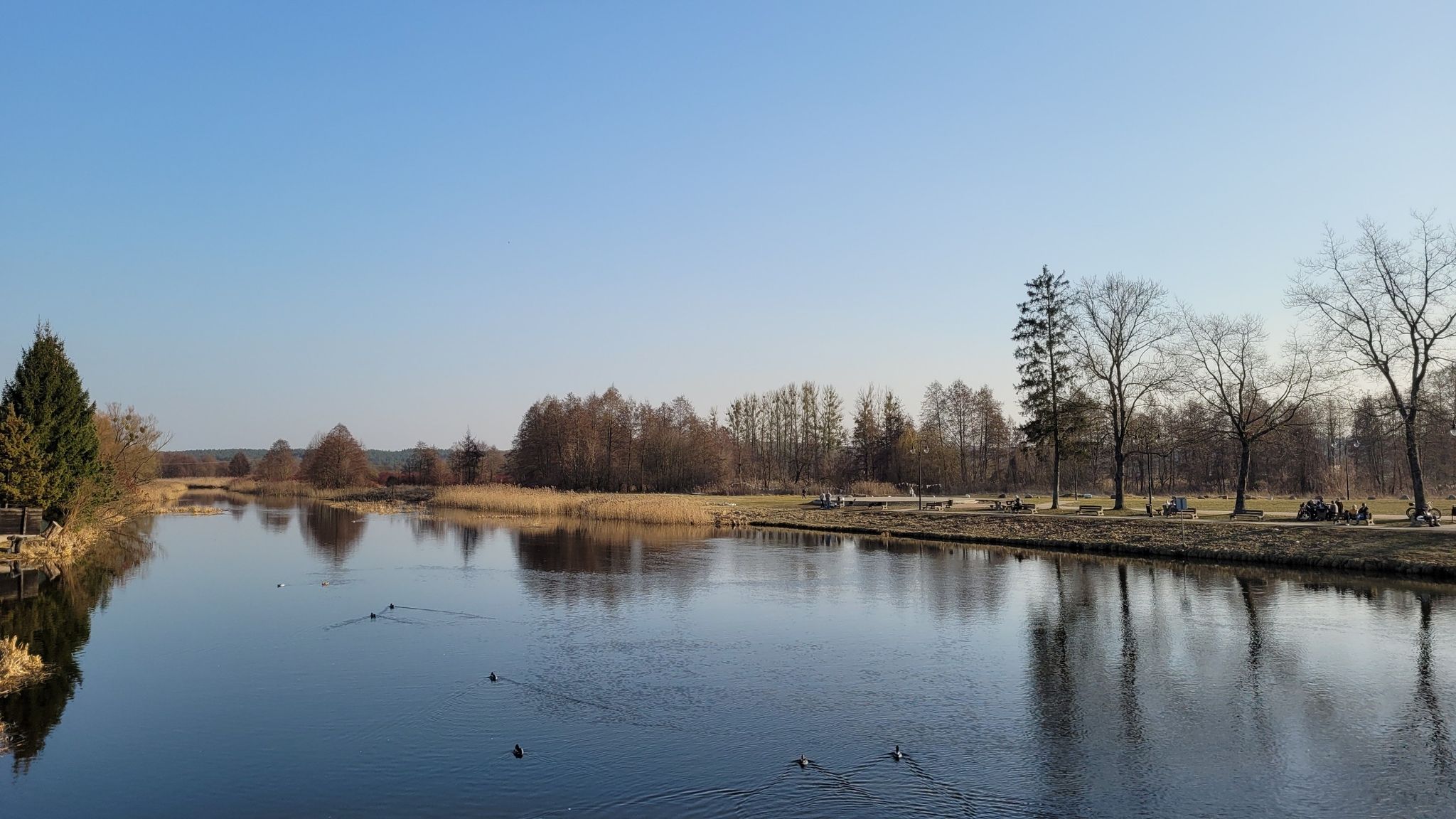 Ujście rzeki Supraśl do zalewu w Wasilkowie.