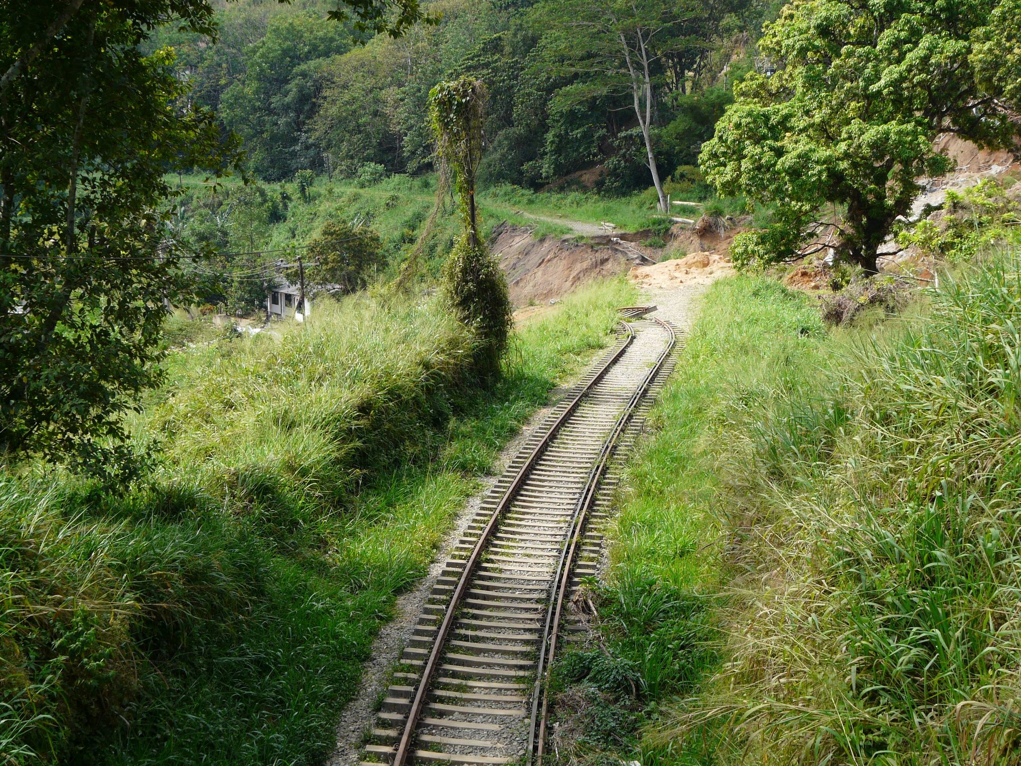 Bahnlinie zerstört