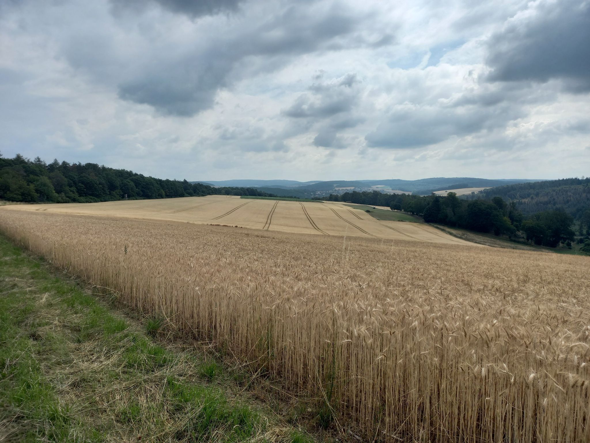 Schöne Aussicht bei Langenbach - Blick in den Taunus