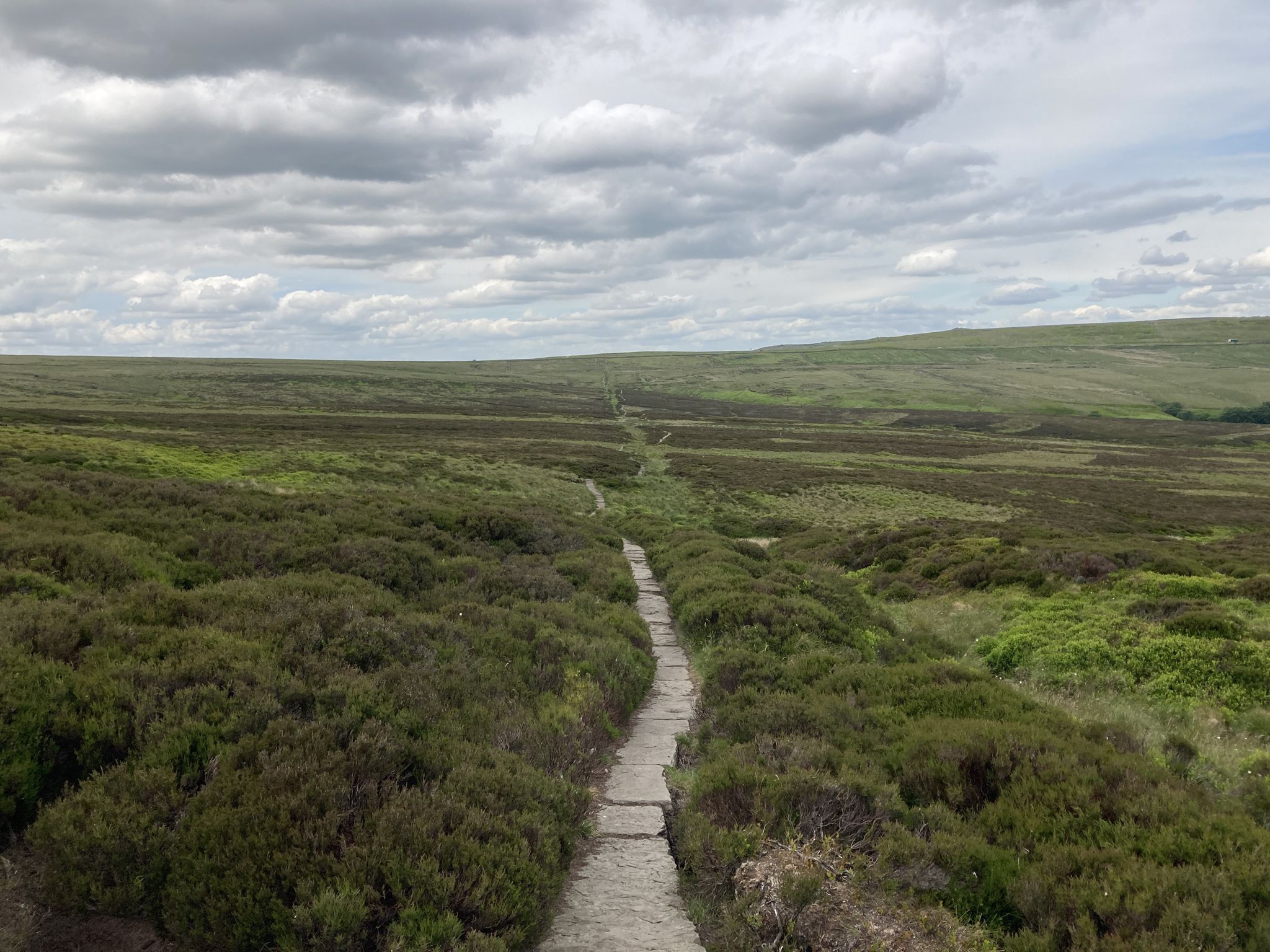 Path ahead to criss A635 seen on horizon