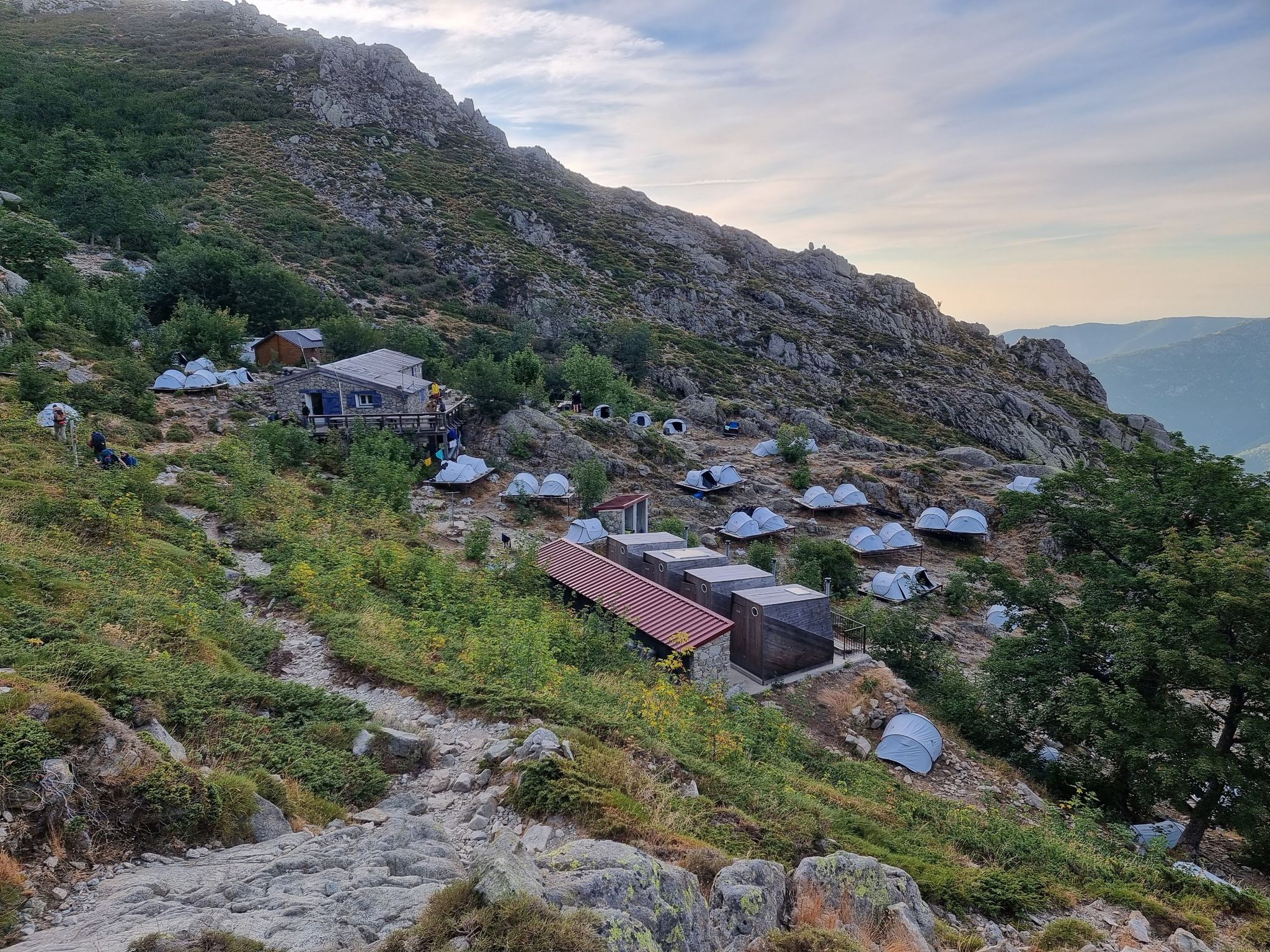 Sicht auf Refuge d'Usciolu