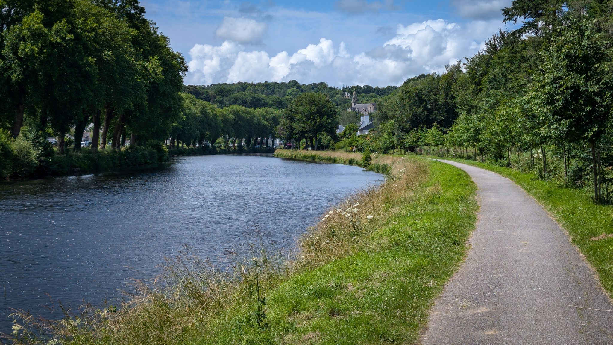 Canal de Nantes à Brest, Anfahrt Châteaulin