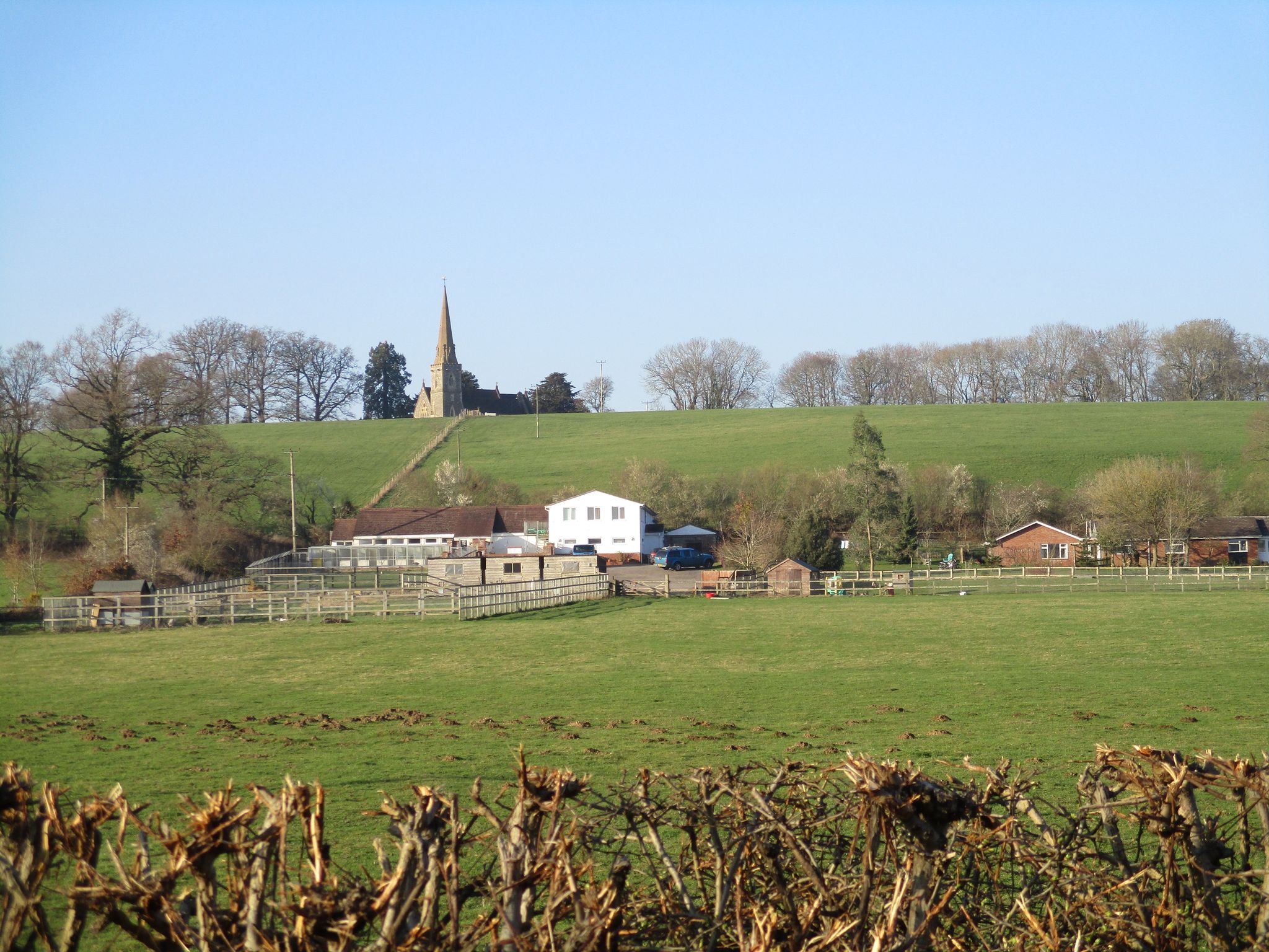 A church in the distance... I have to get there!