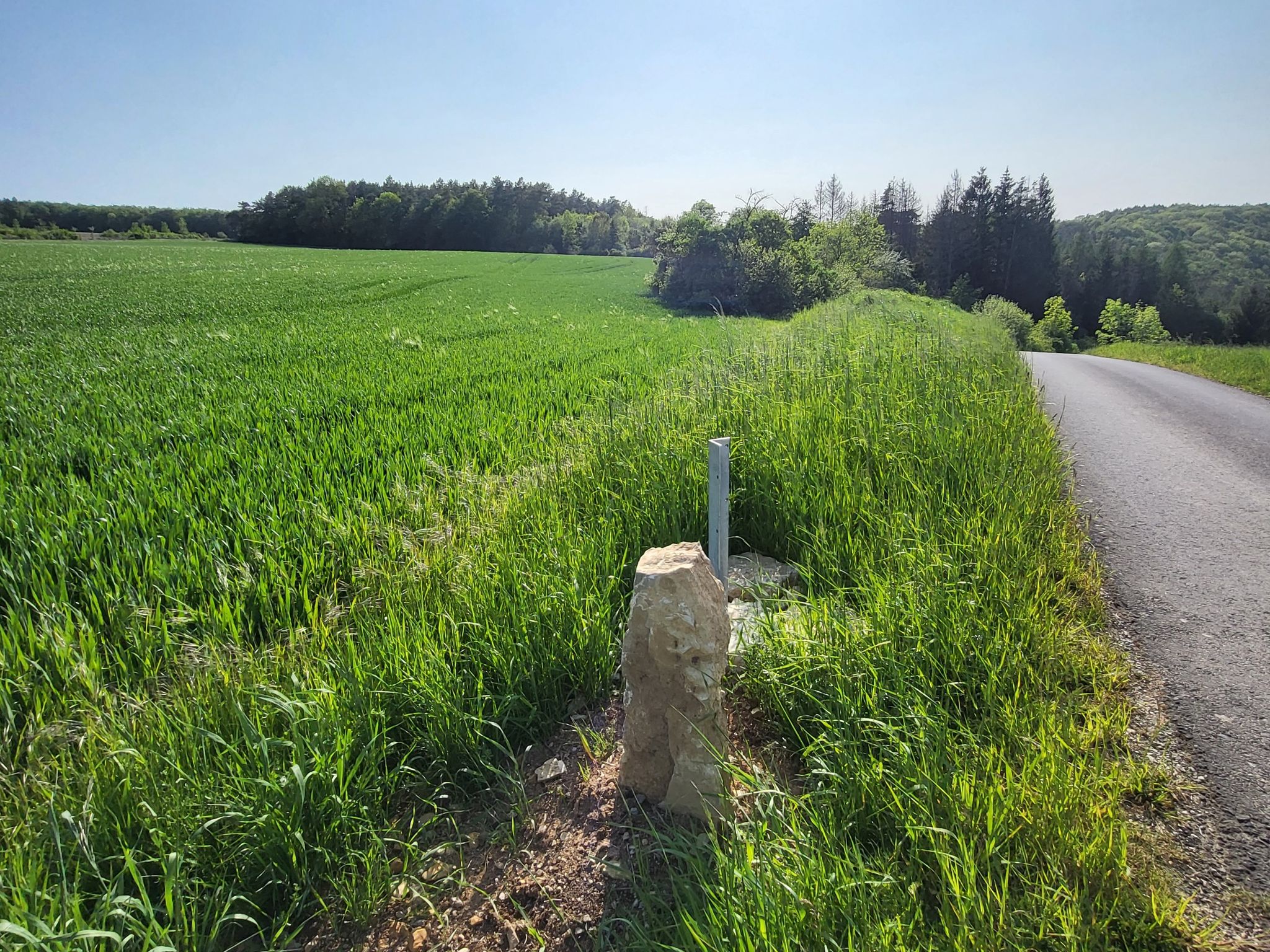 Vorbereitung für ein Schild