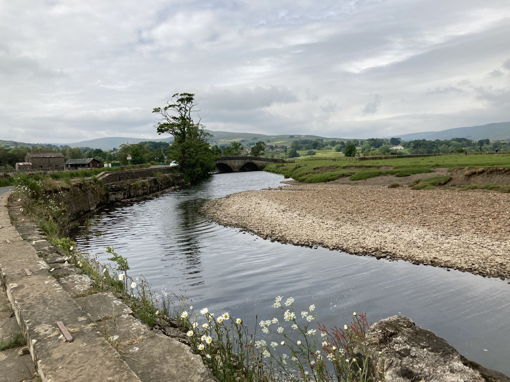 Meandering along the river (and road) out of Hawes