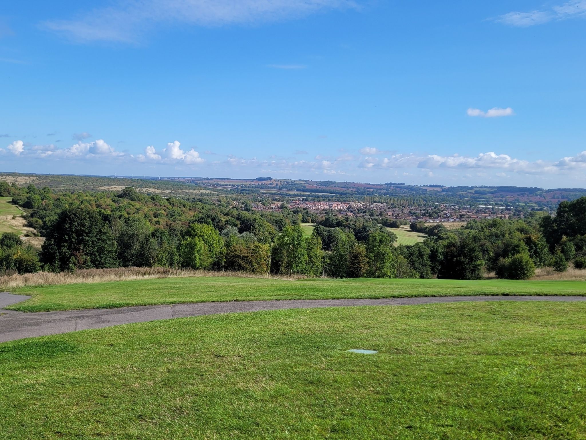 View of Calverton from the Golf course
