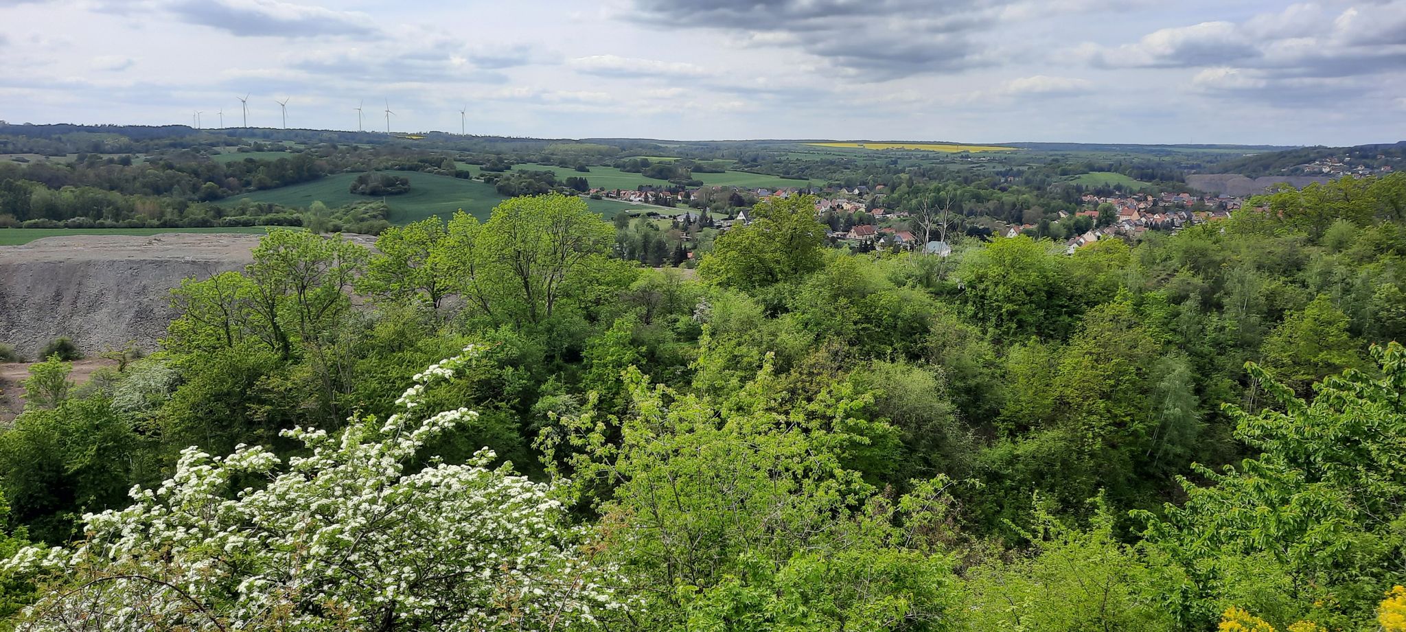 Blick nach Wimmelburg