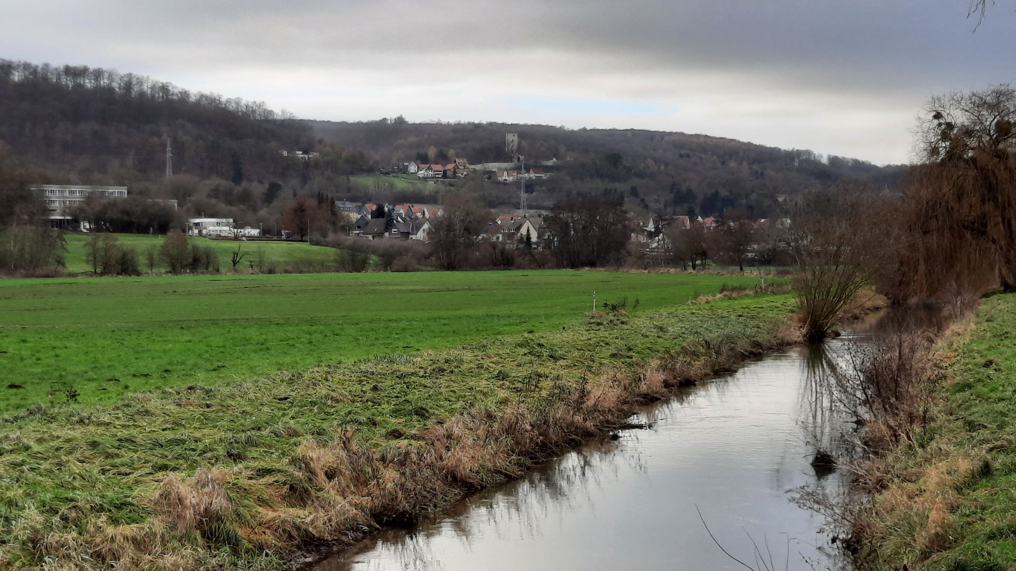 Blick über die Gande auf Greene