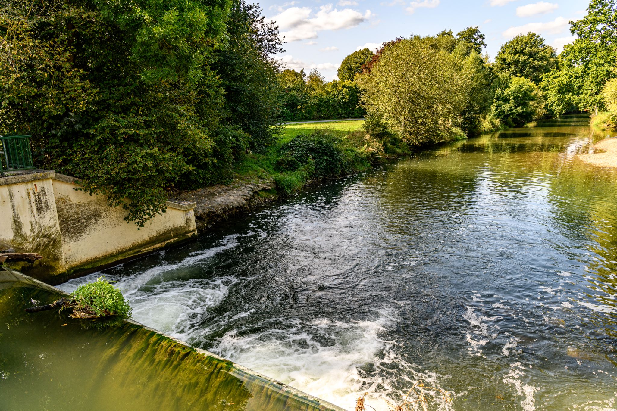 Wehr am Zusammenfluss vom Mühlengraben und der Innerste