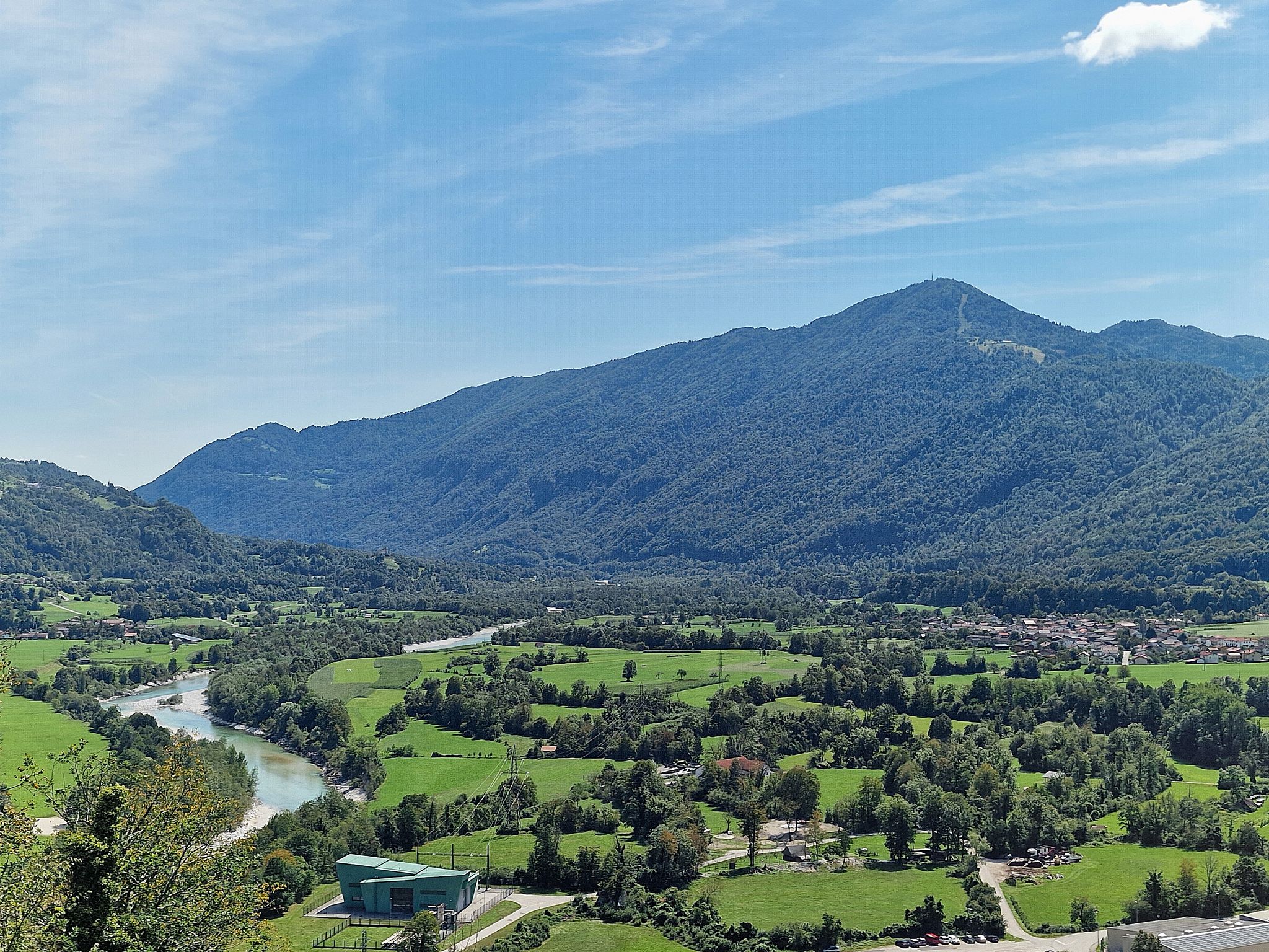 Blick ins Tal und auf Kolovrat vom Beinhaus