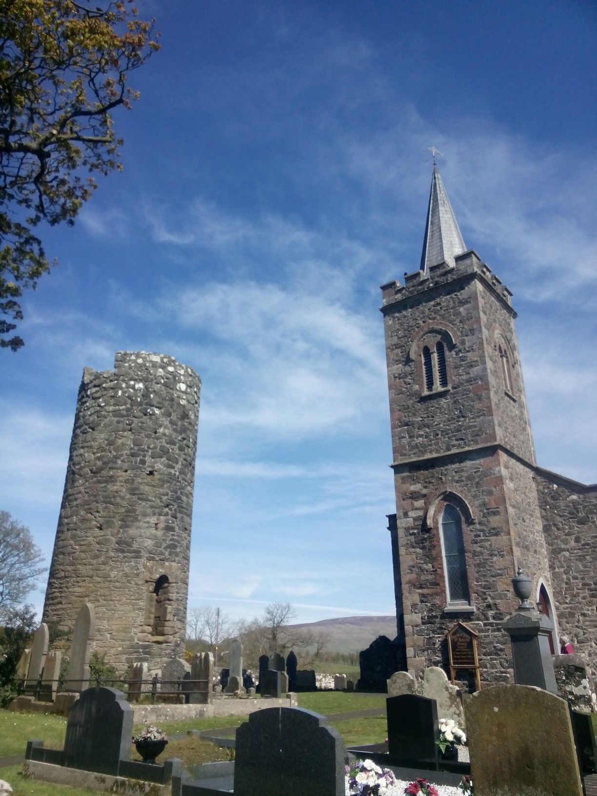 Amazing Round (bell) Tower. Very ancient Christian settlement.