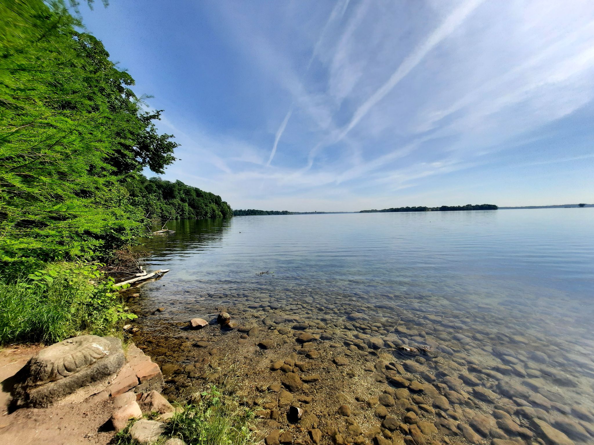 unten angekommen ein Blick auf den Schweriner Außensee