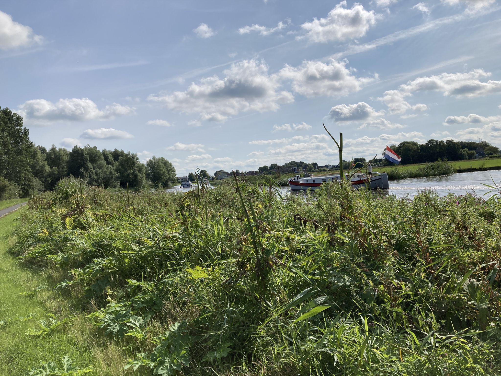 Prachtige wandeling langs de vaart