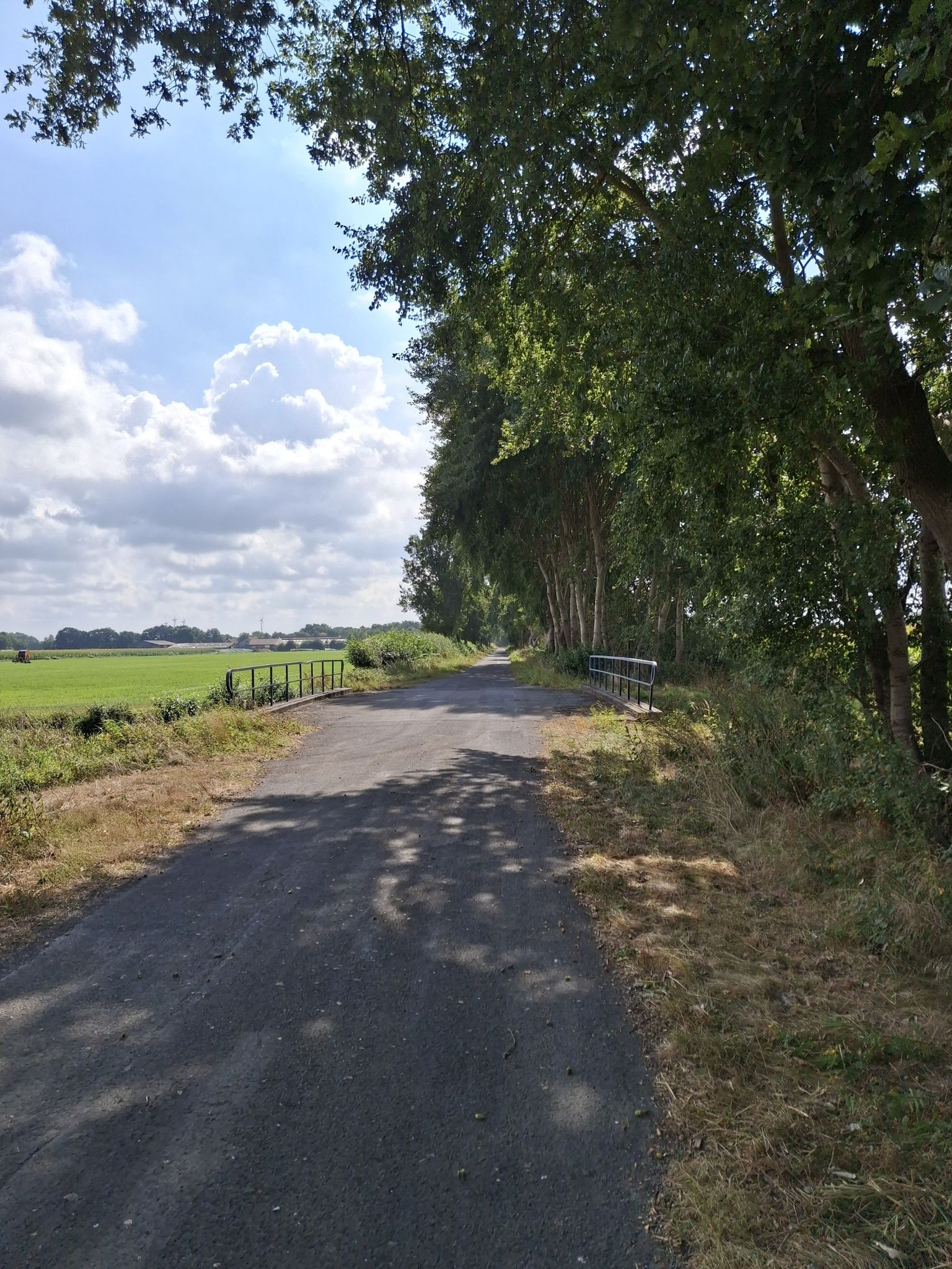Circa 2 km Strassenweg