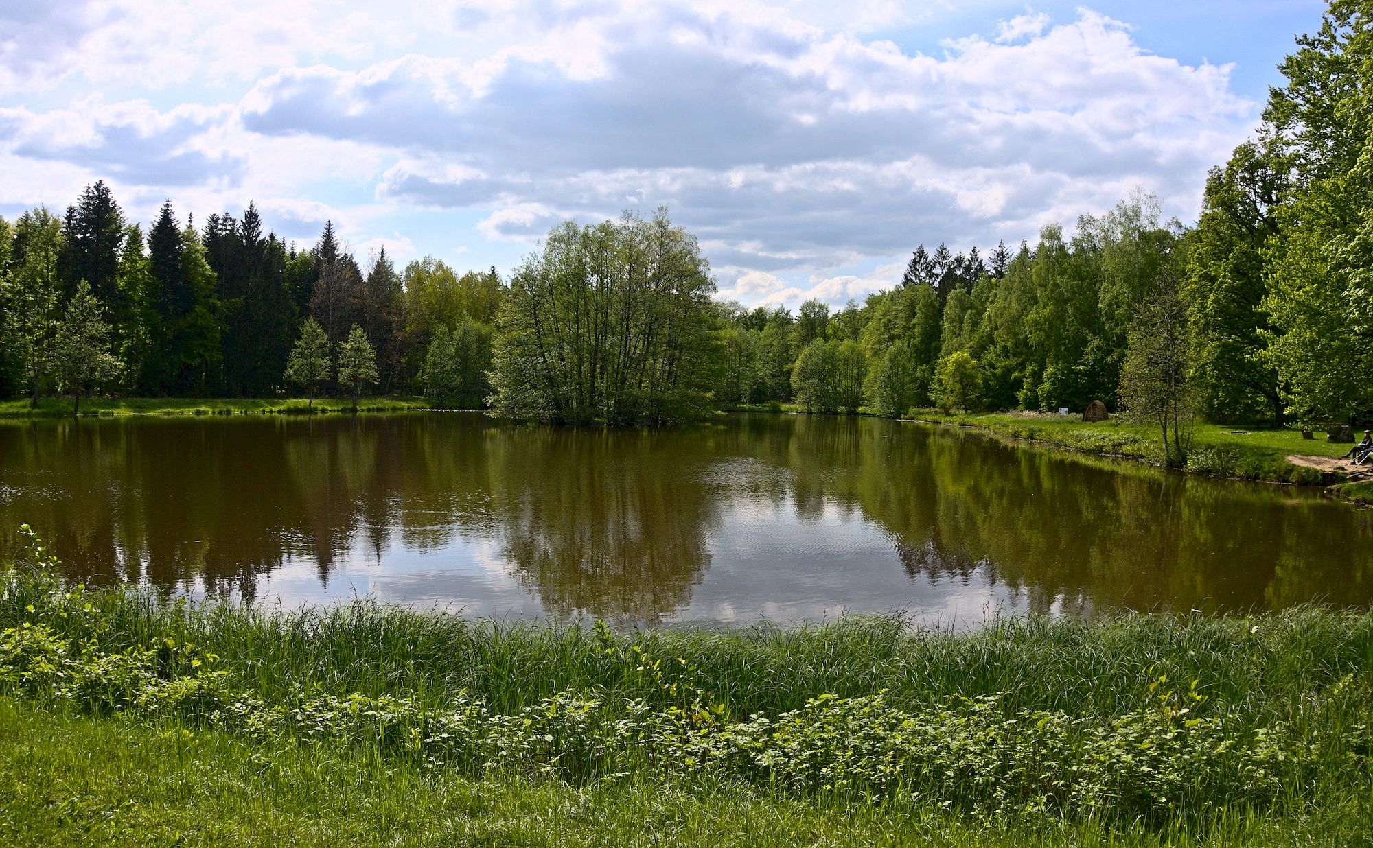 Blick zurück auf den Haspelsee