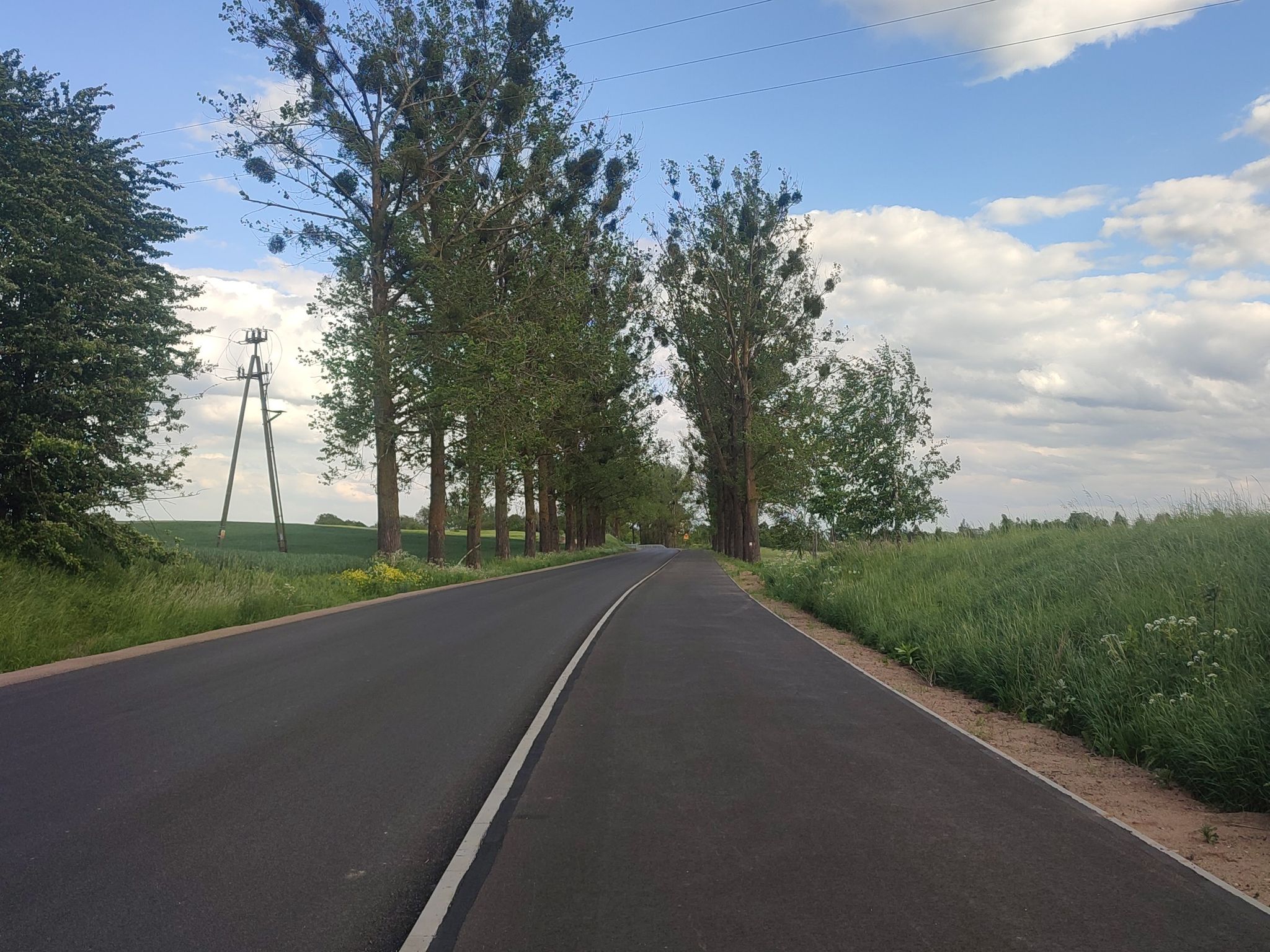 breiter neuer Radweg