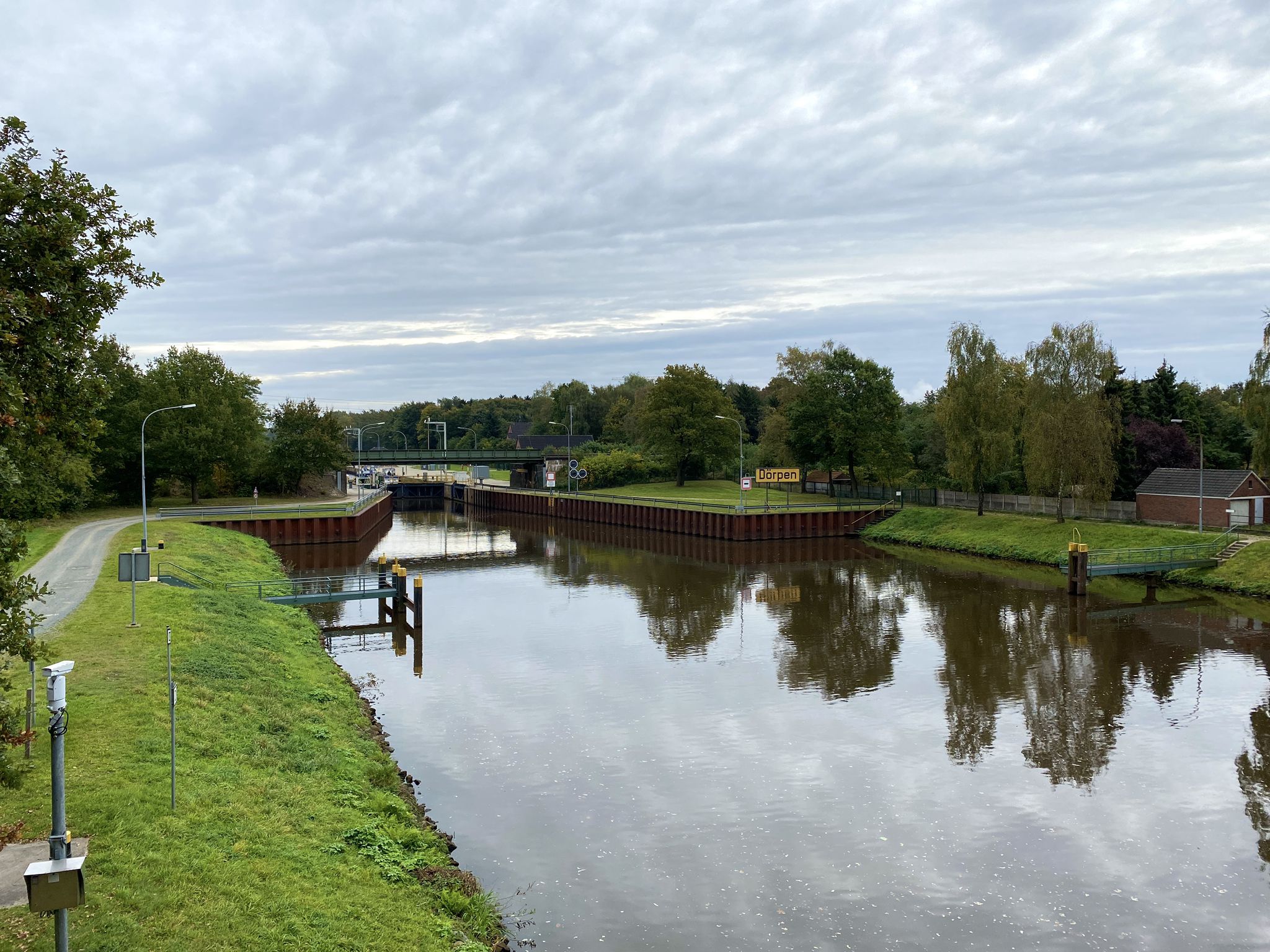Blick auf die Schleuse Dörpen