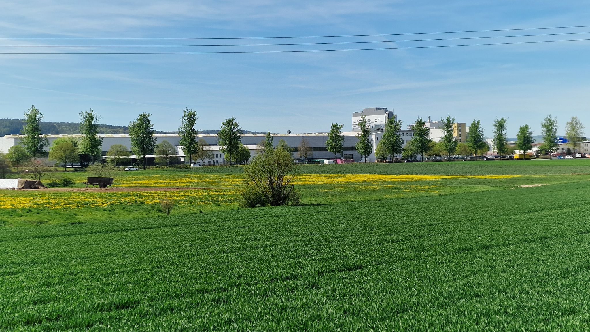 Blick auf Industriegebiet West